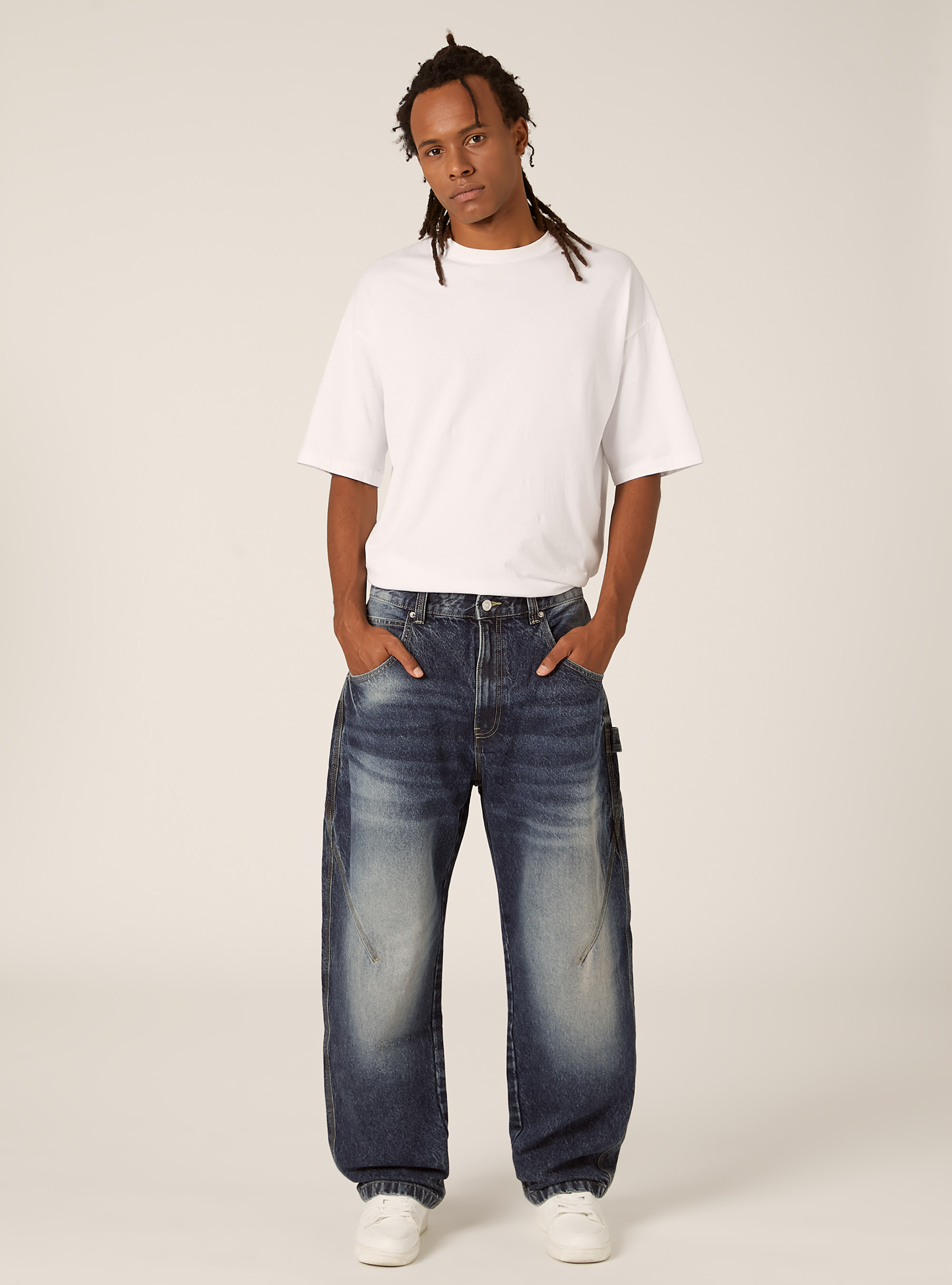 Jeans baloon, D003 MEDIUM BLUE