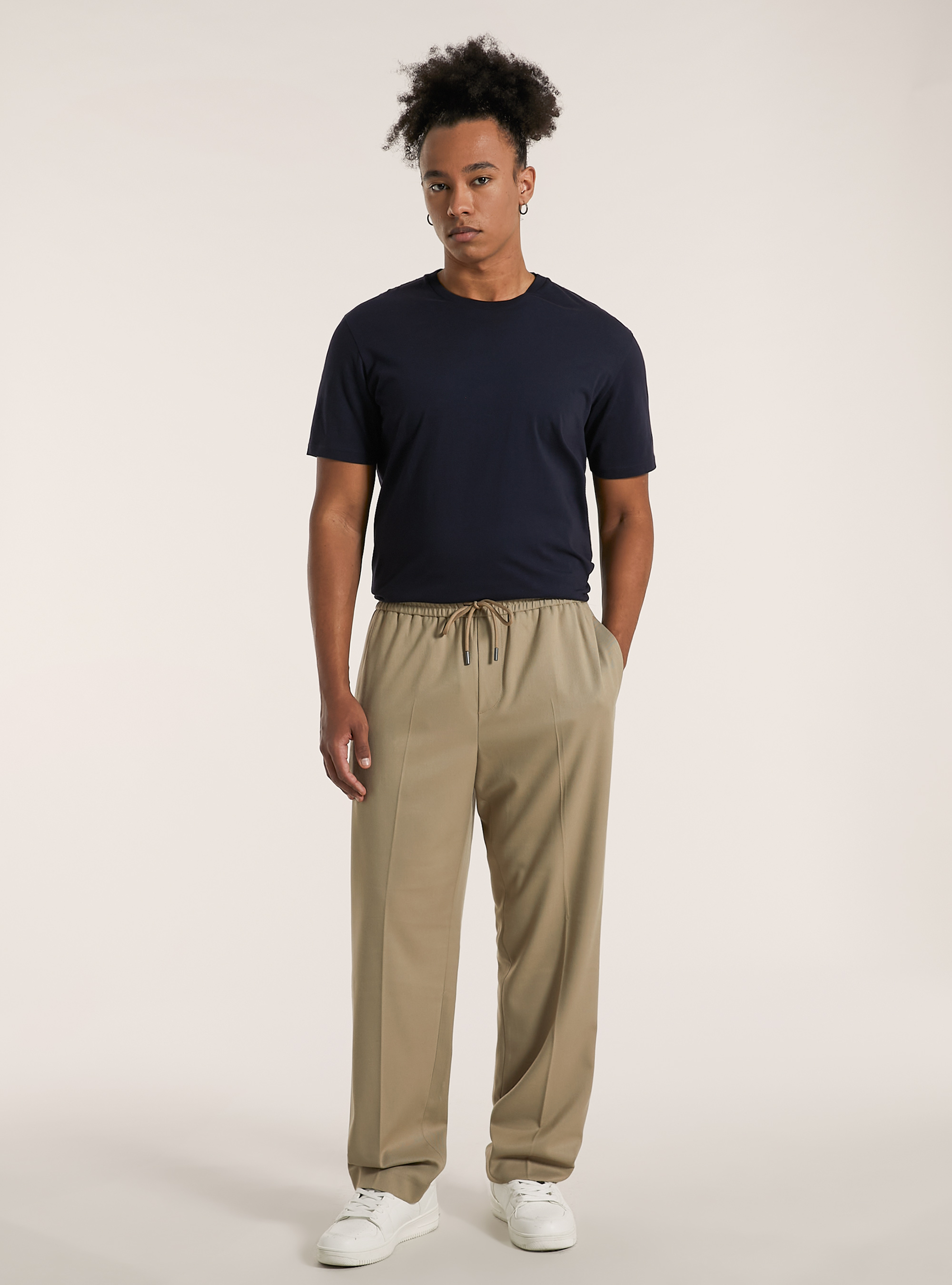 Twill-Jogger-Hose, BG2 BEIGE MEDIUM