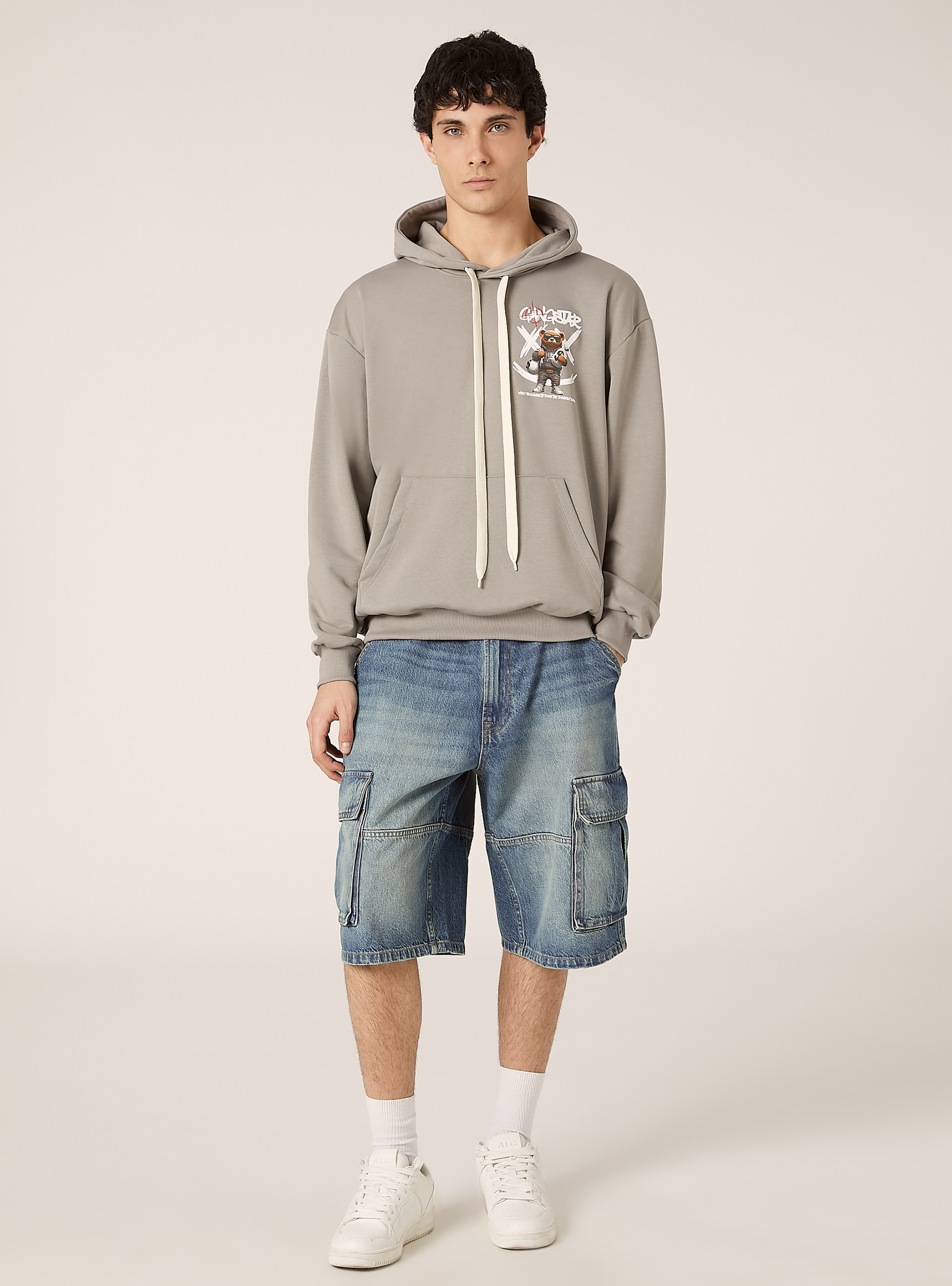 Sudadera con capucha POP STATEMENT, GY2 GREY MEDIUM