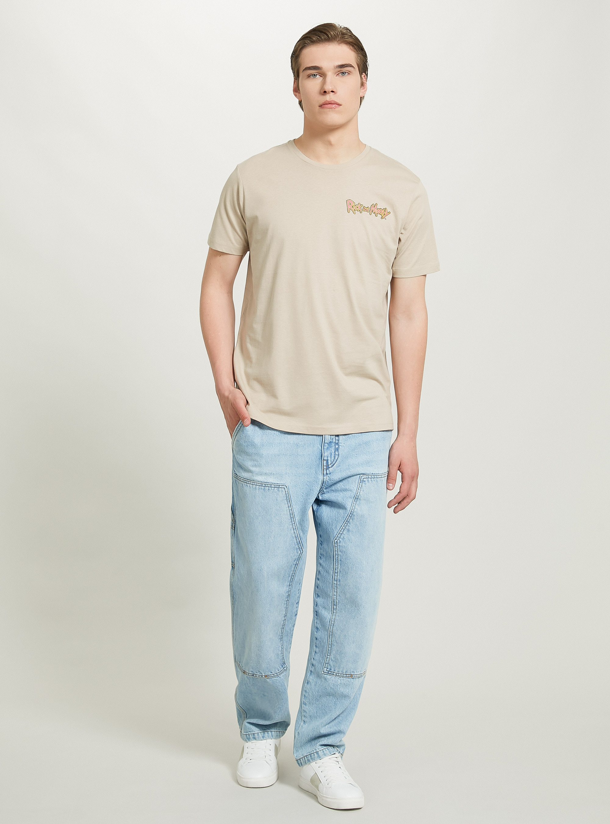 Rick and Morty x Alcott T-shirt, BG2 BEIGE MEDIUM