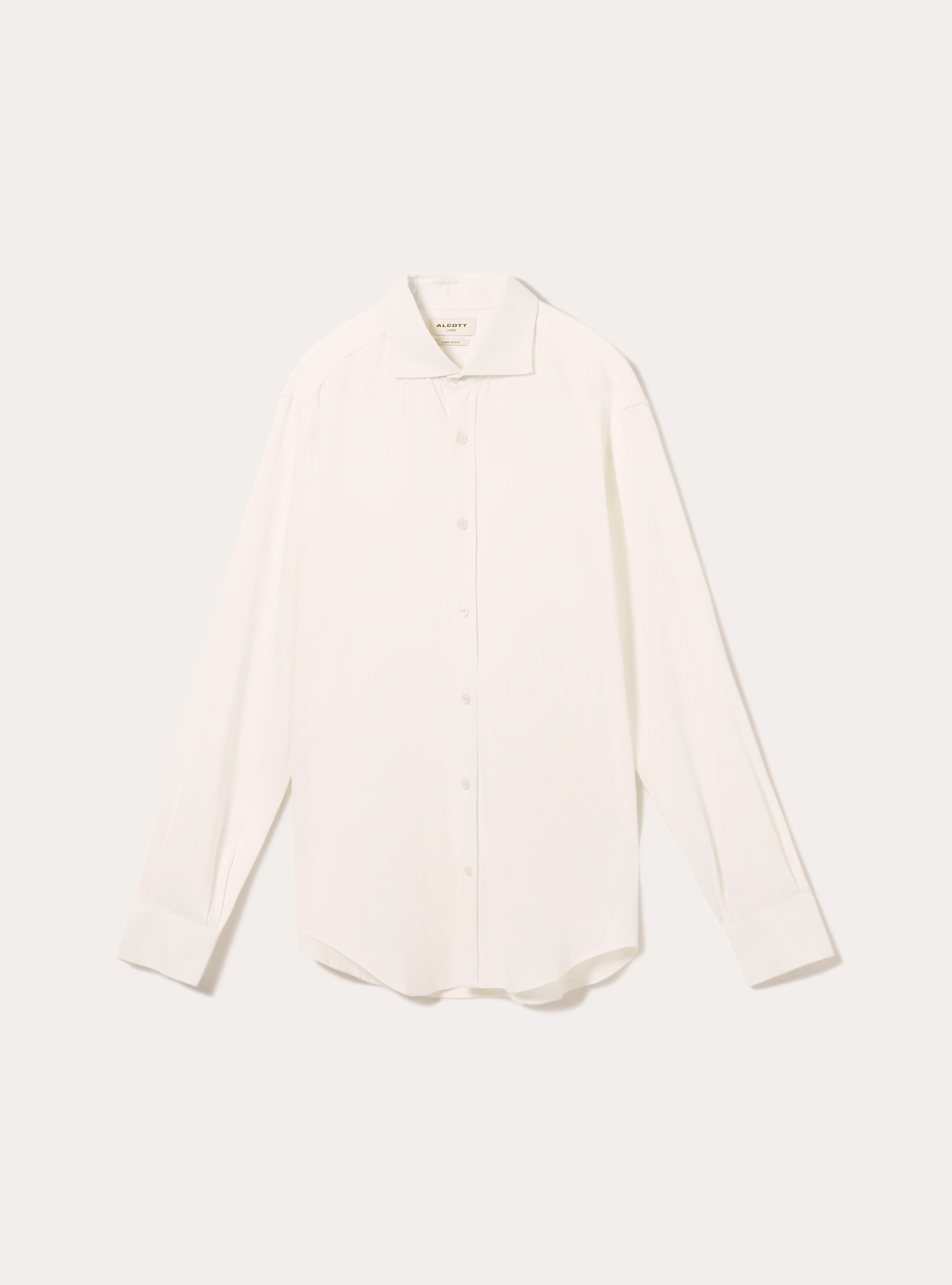 Linen blend shirt, WH1 OFF WHITE
