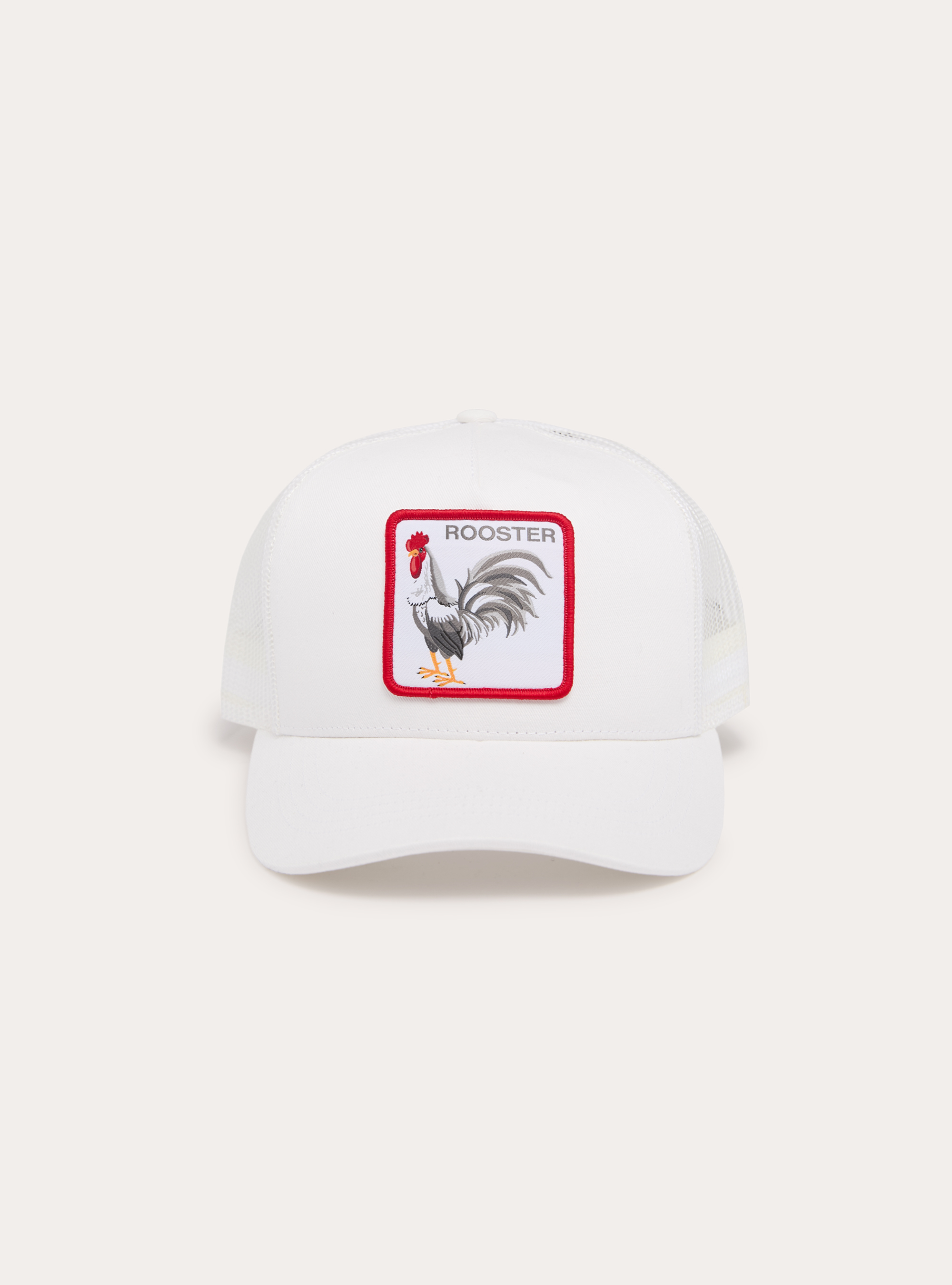 Trucker hat with patch, WH2 WHITE