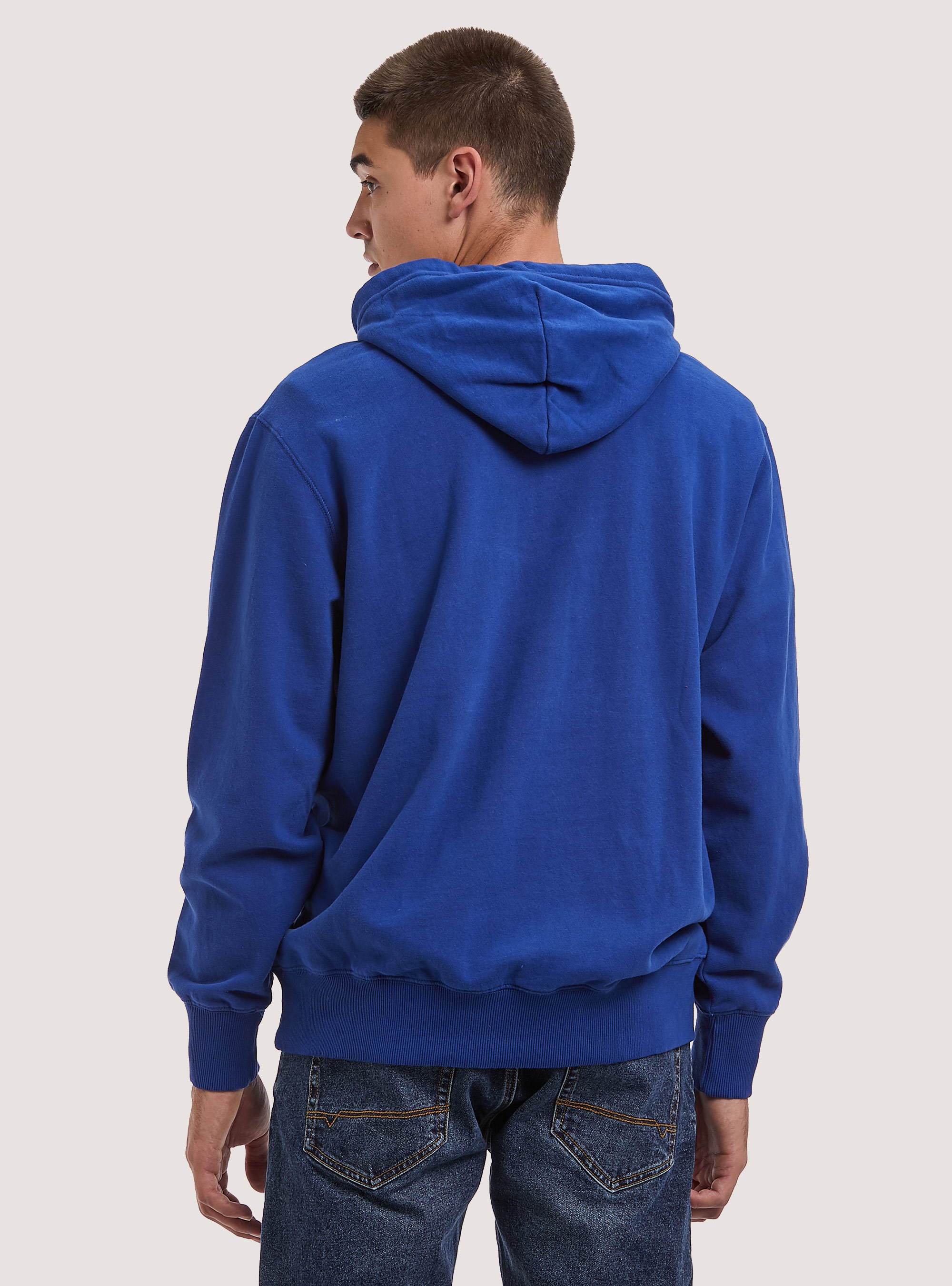 College Print Hoodie, RY2 ROYALE MEDIUM