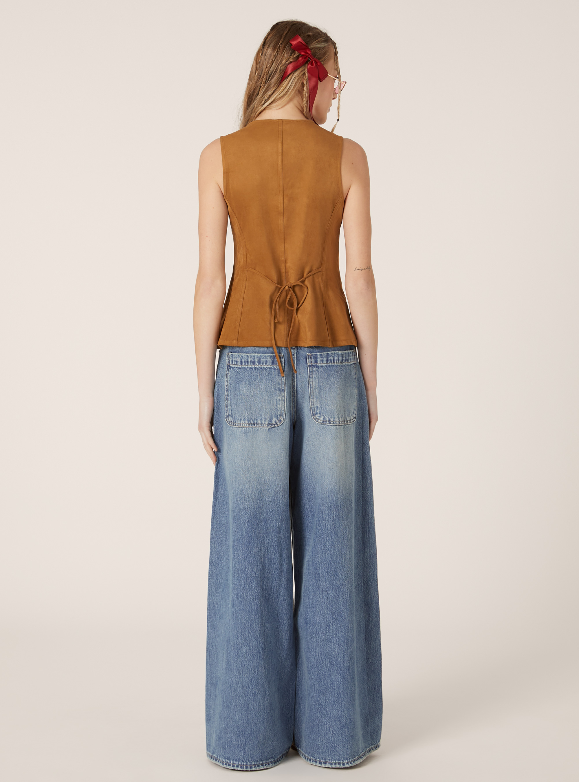 Gilet &agrave; effet daim, TB2 TOBACCO MEDIUM