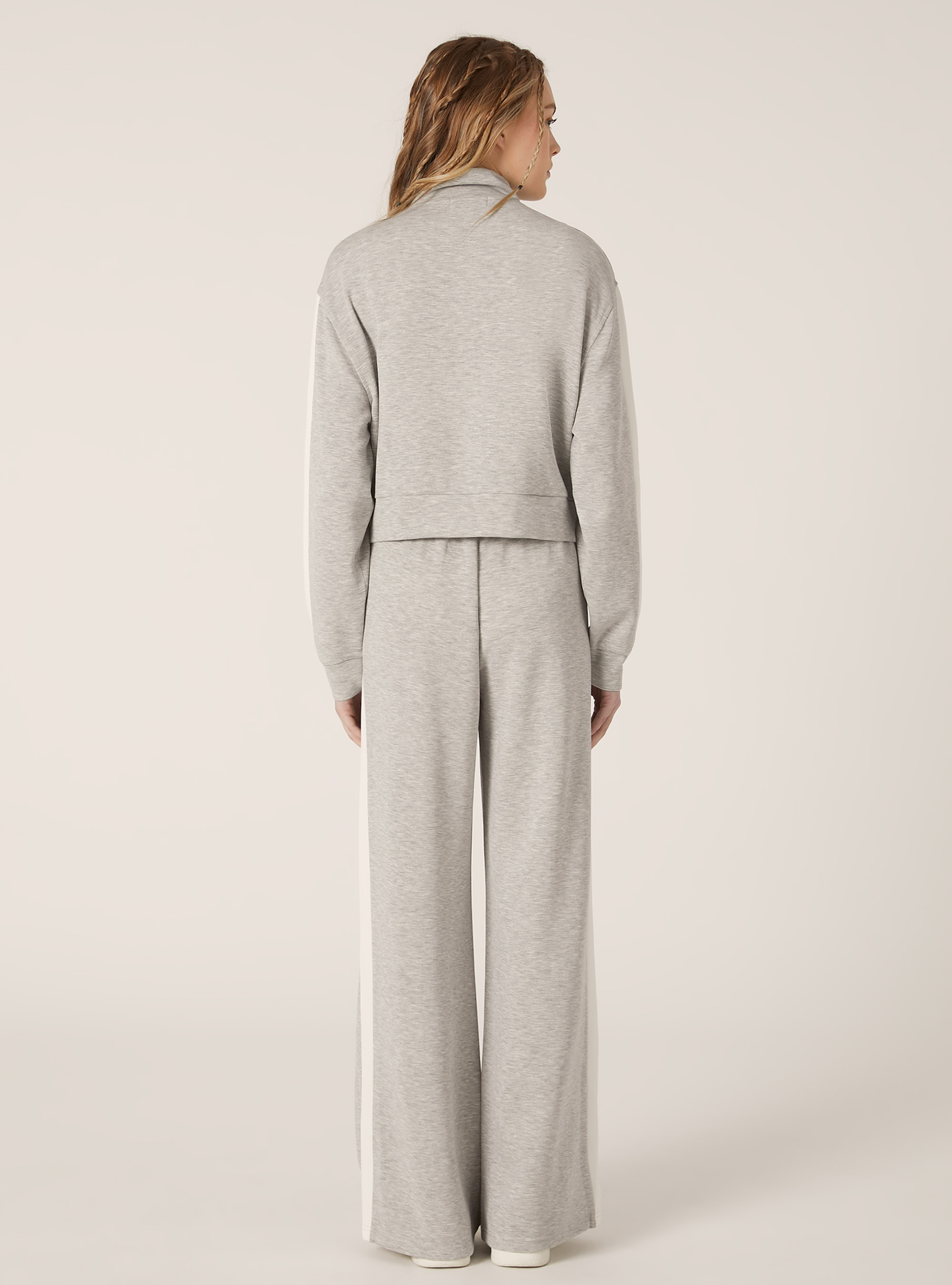 Soft touch zip sweatshirt, MGY3 GREY MEL LIGHT