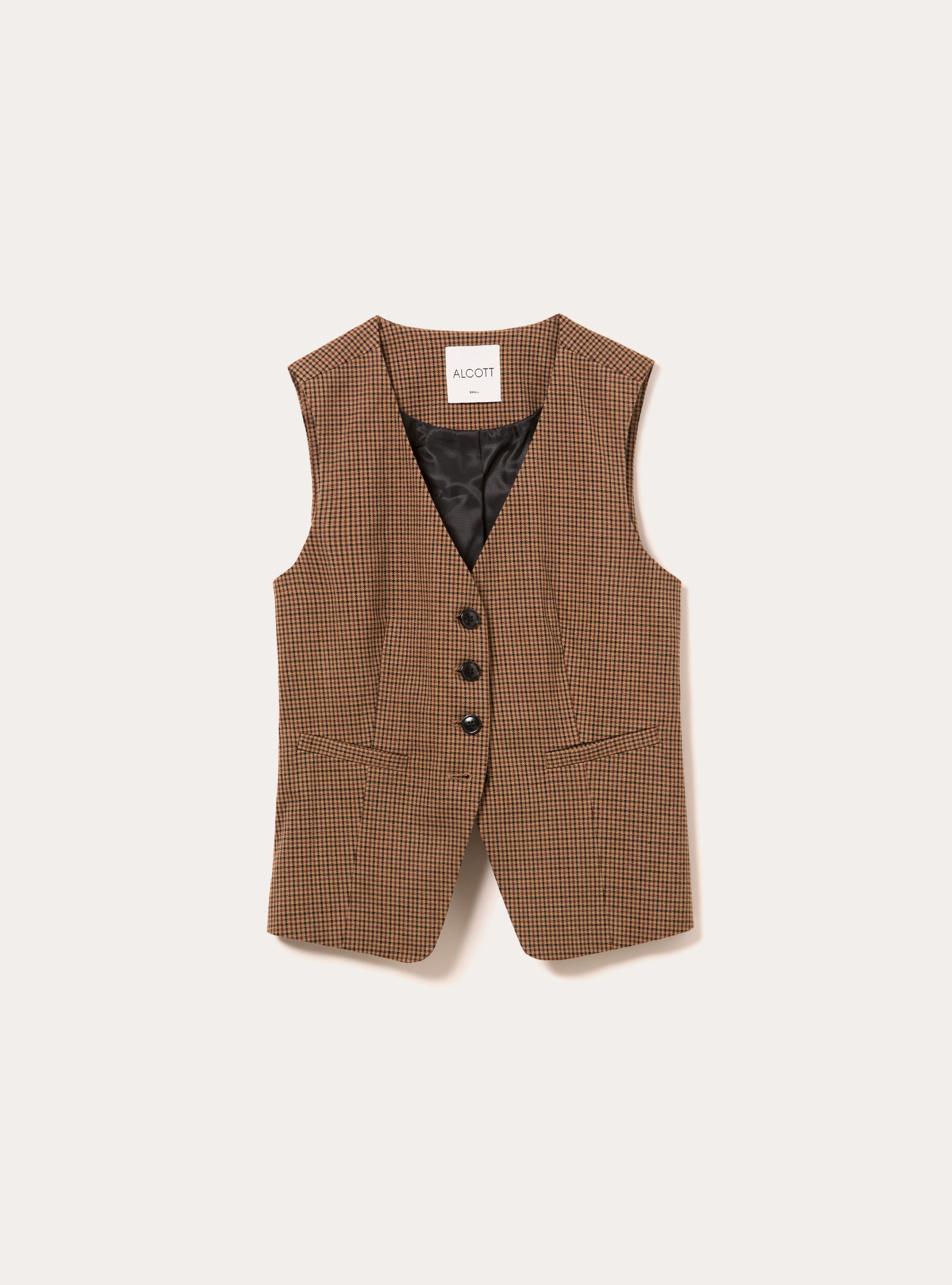 Gilet fantaisie, BG1 BEIGE DARK