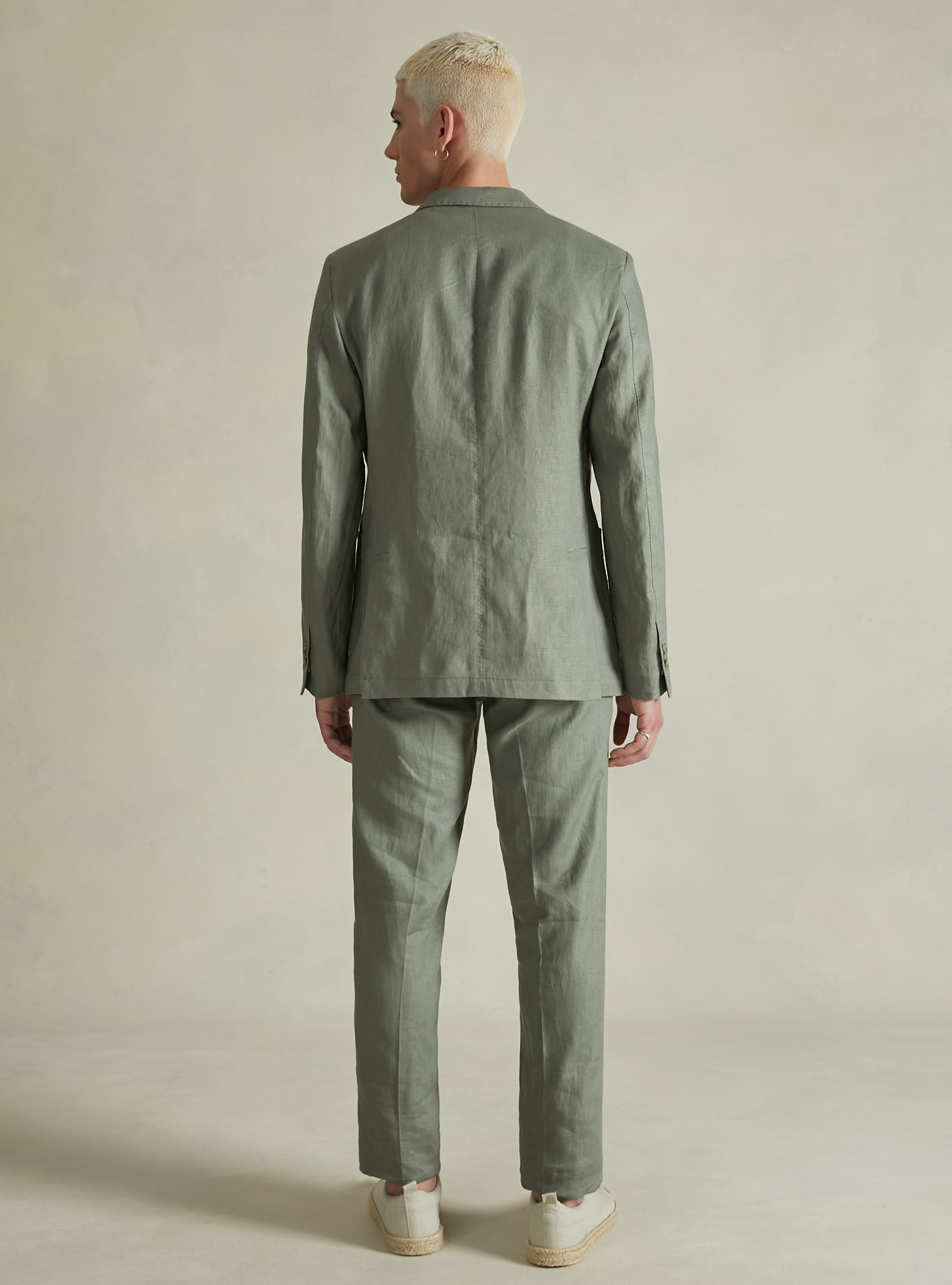 Pure Linen Jacket, KY2 KAKY MEDIUM