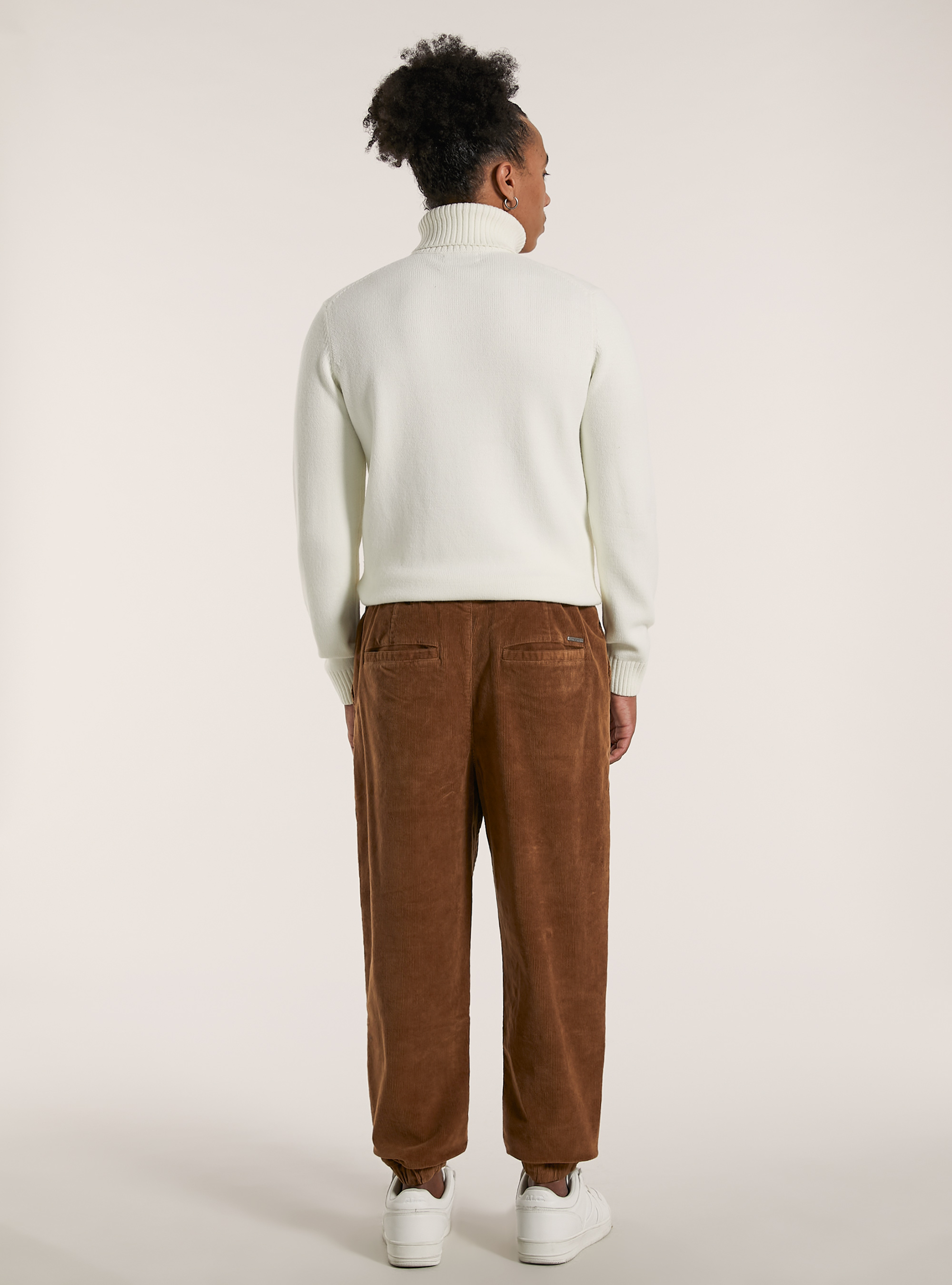 Pantalones de chándal de terciopelo acanalado, TB2 TOBACCO MEDIUM