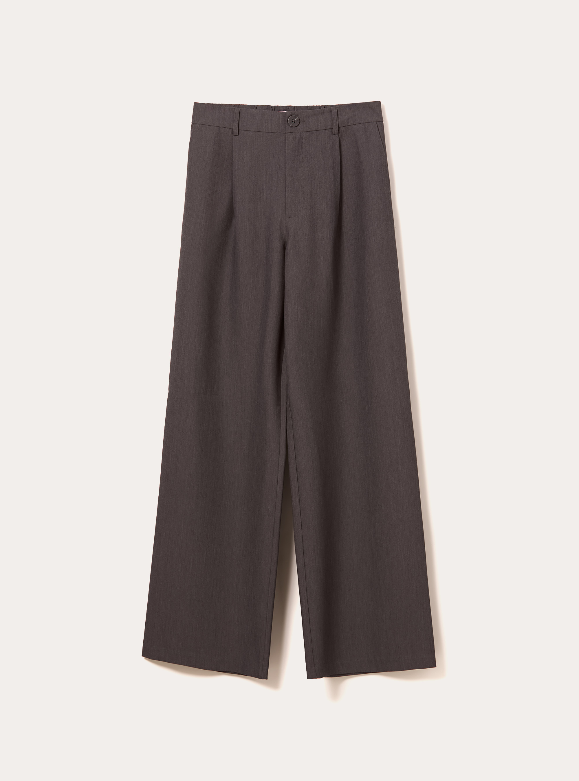 Tailored trousers with pleats, MGY1 GREY MEL DARK