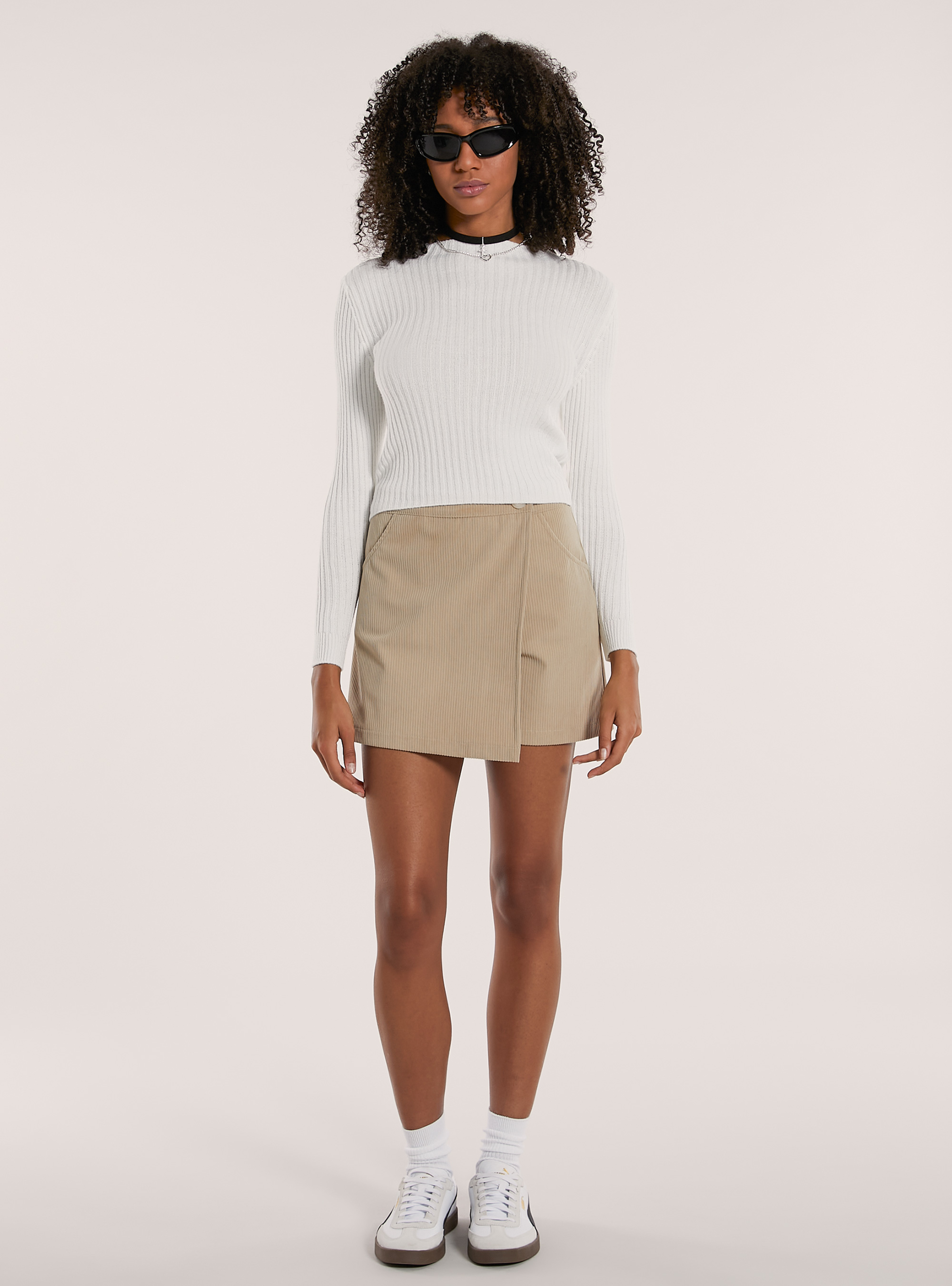 Maglia mezzo collo tinta unita, WH2 WHITE