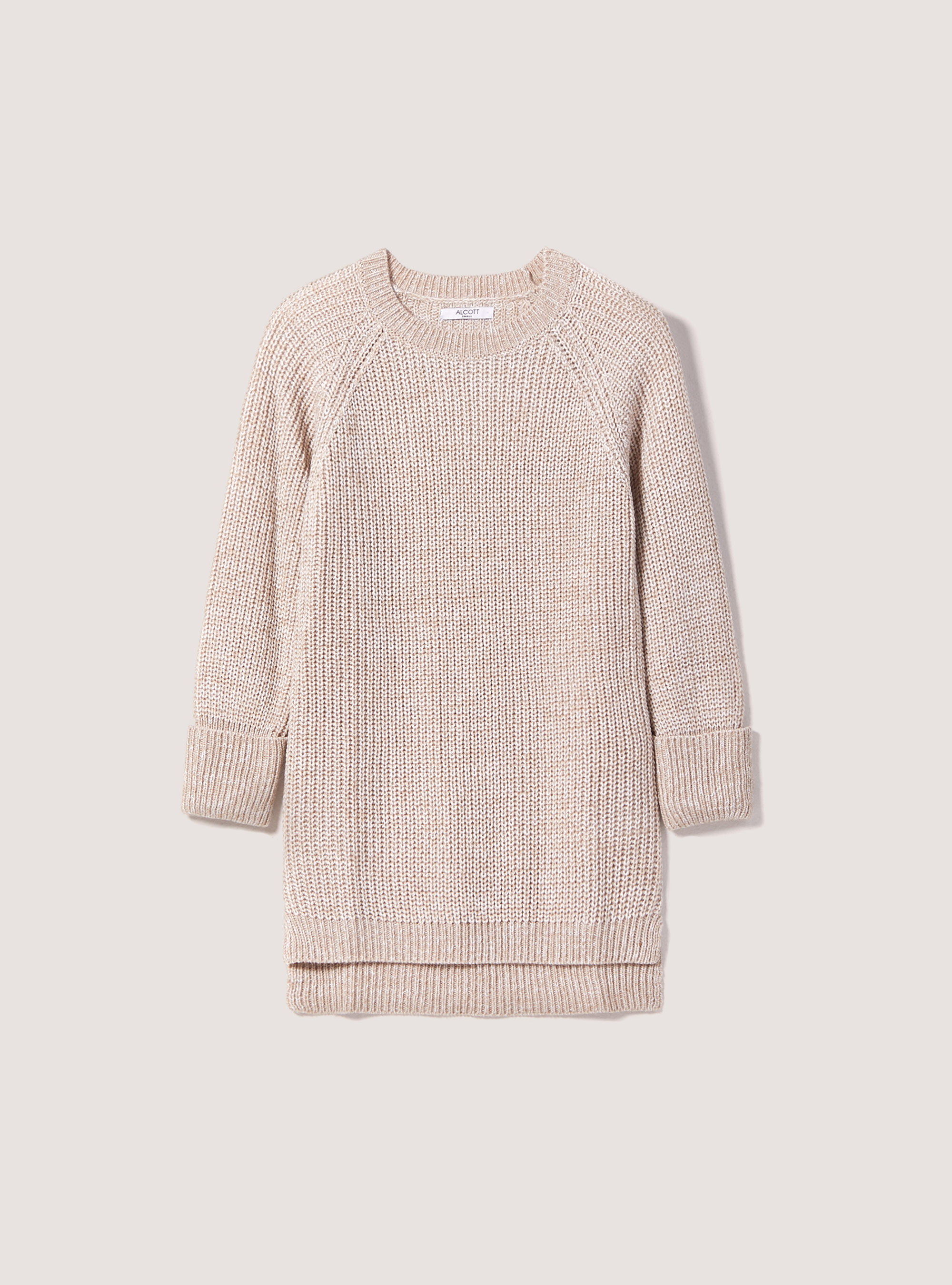 Pull en cotes anglaises chaudes, MBG3 BEIGE MEL LIGHT