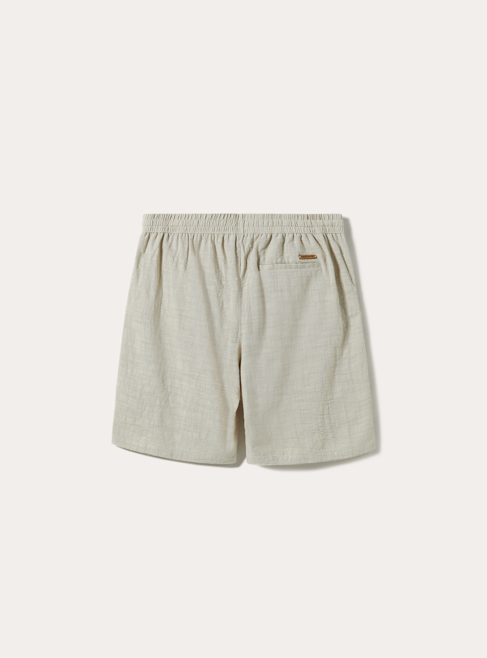 Bermuda en coton avec taille élastiquée, BG3 BEIGE LIGHT