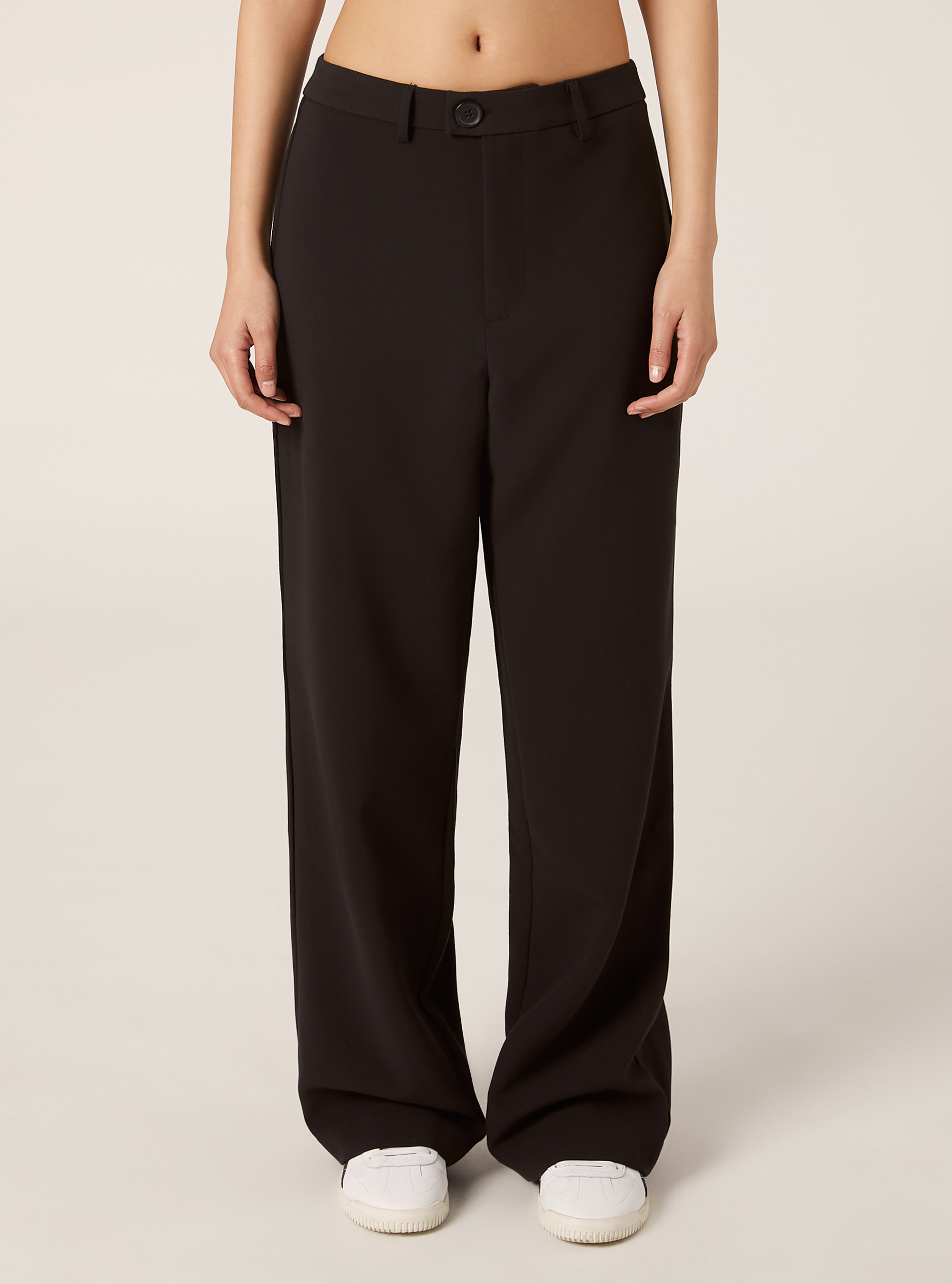 Wide leg pants, BK1 BLACK