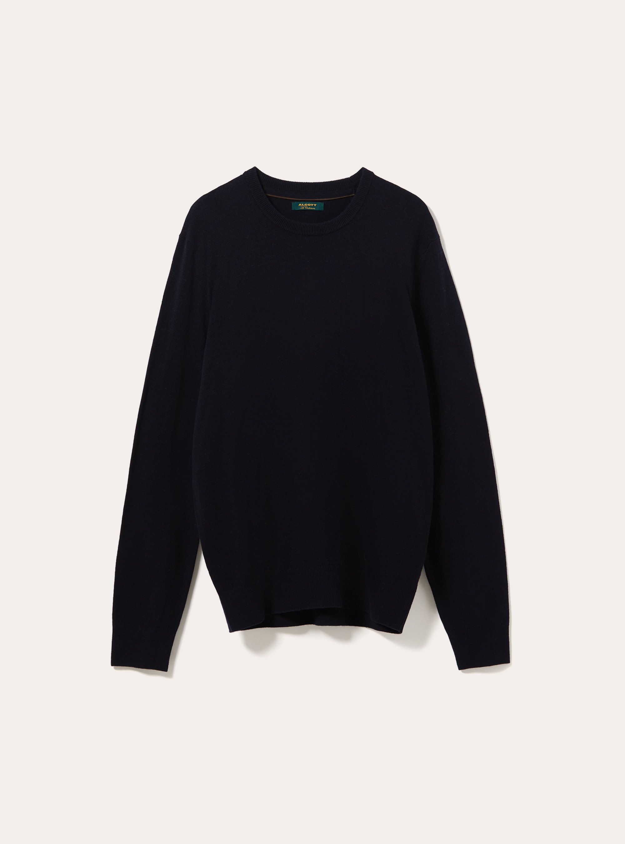 Wool and cashmere blend crewneck jumper, NA1 NAVY DARK