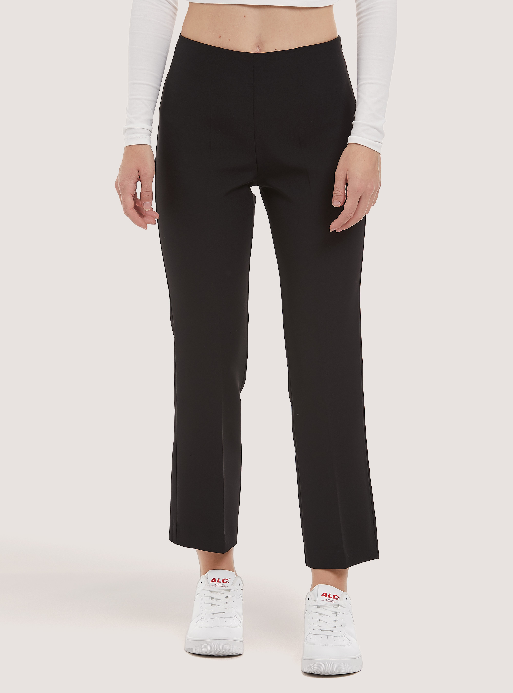 Pantaloni cropped Made in Italy, BK1 BLACK