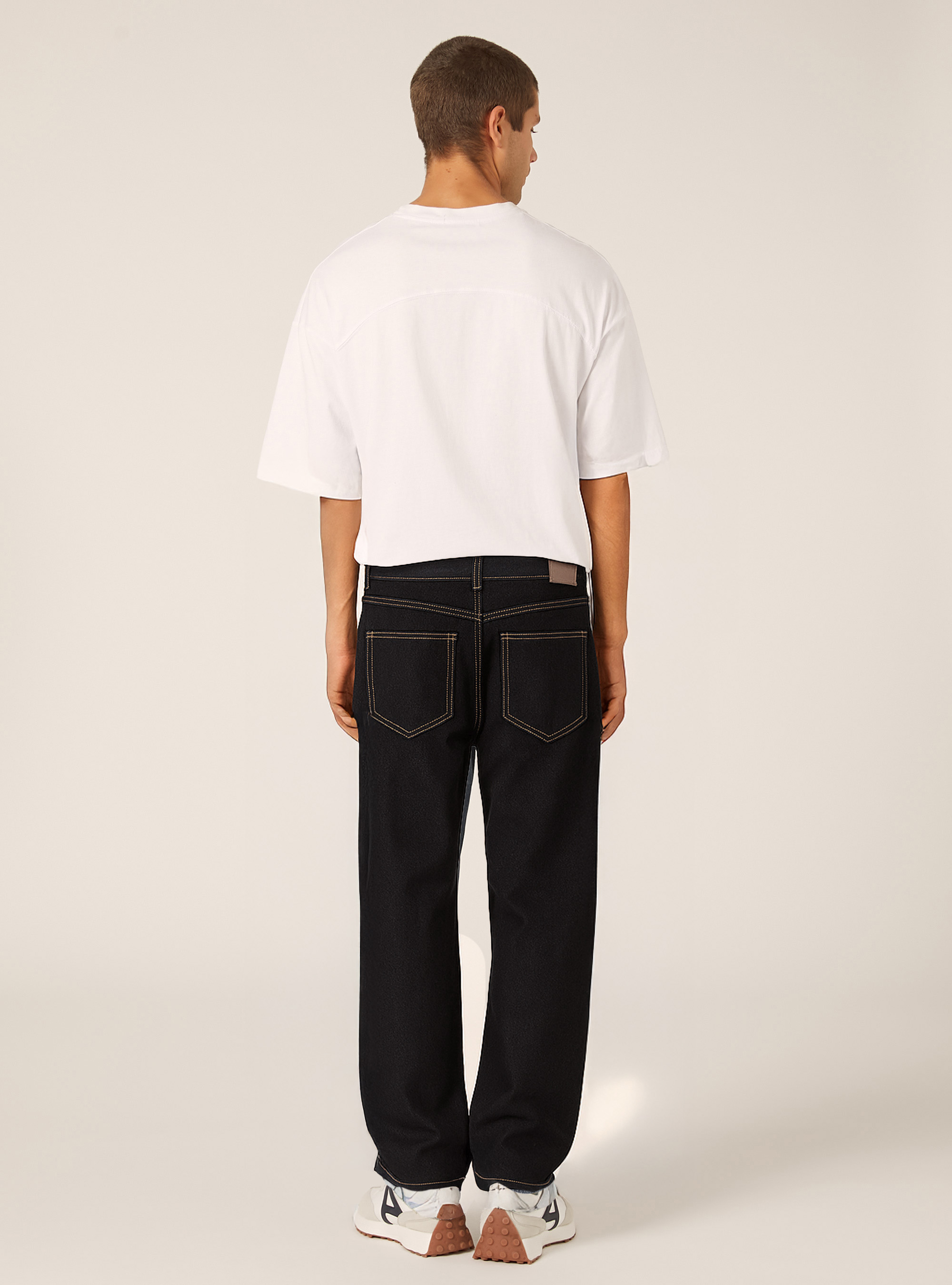 Jeans coupe fuselée, D001 DEEP BLUE