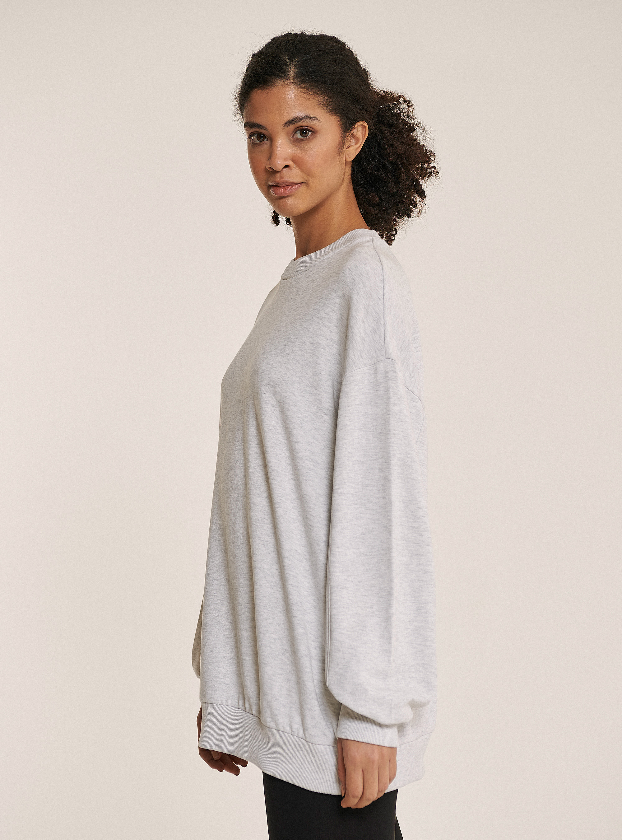 Sweatshirt basique oversize, C148 ICE MELANGE