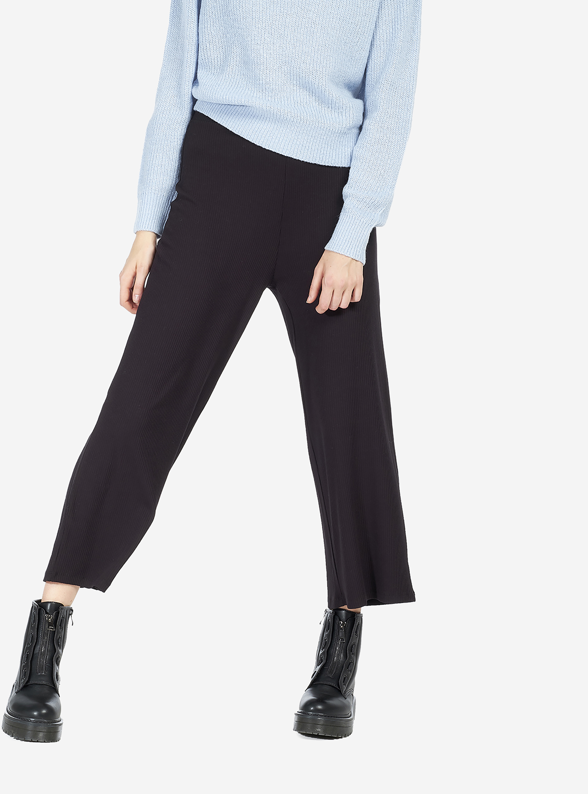 COULOTTE TROUSERS, BLACK