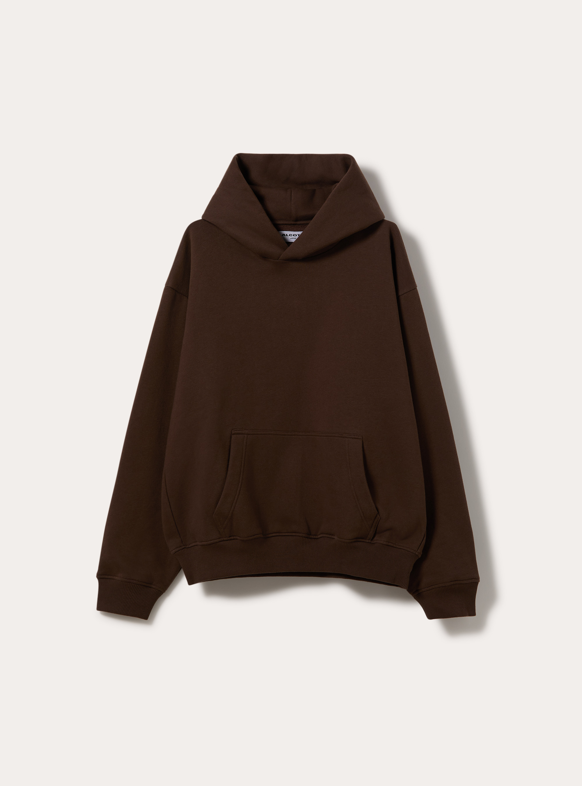 Felpa con cappuccio boxy fit, BR2 BROWN MEDIUM