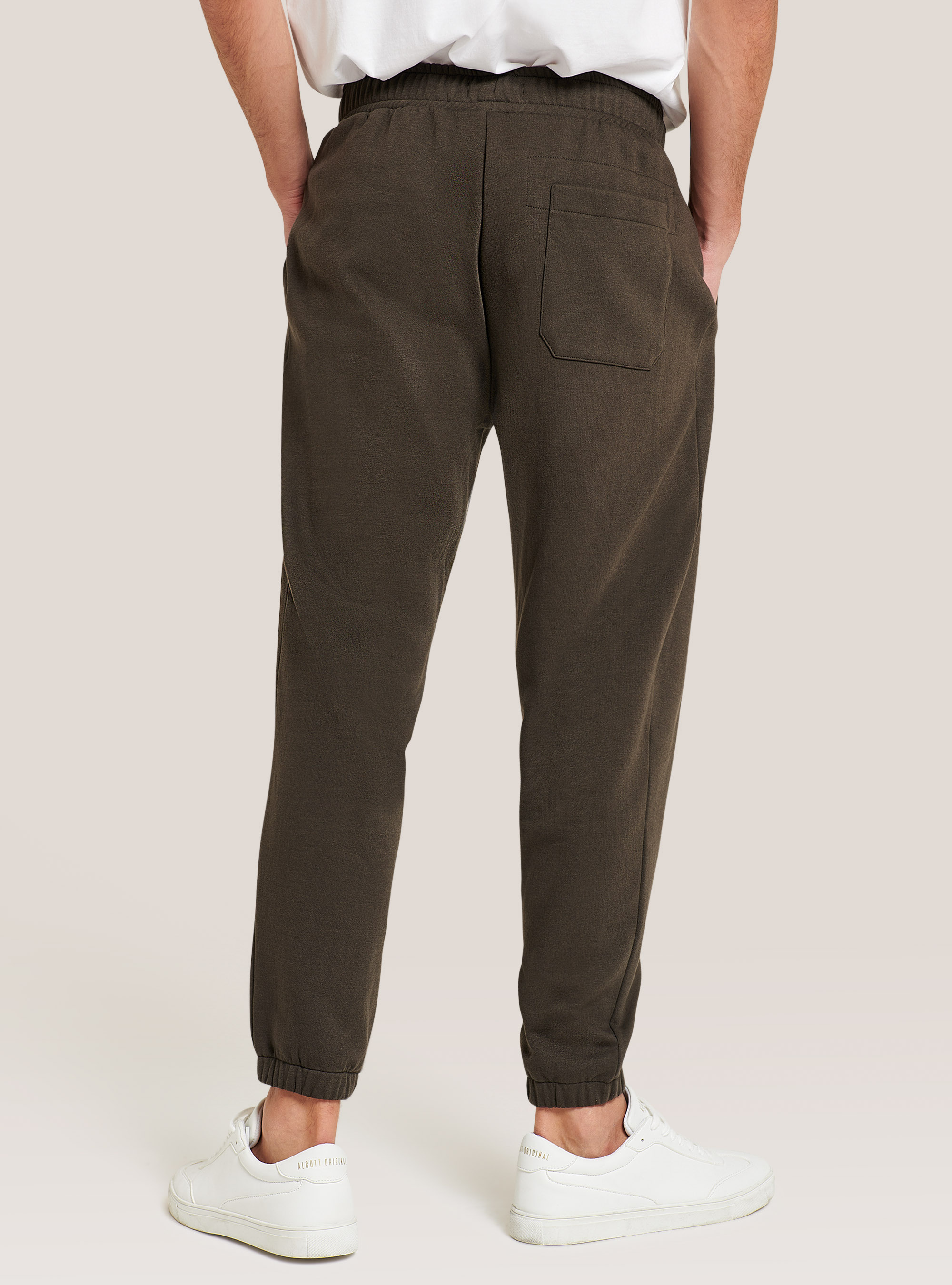 Basic cotton jogger trousers, C0569 FANGO