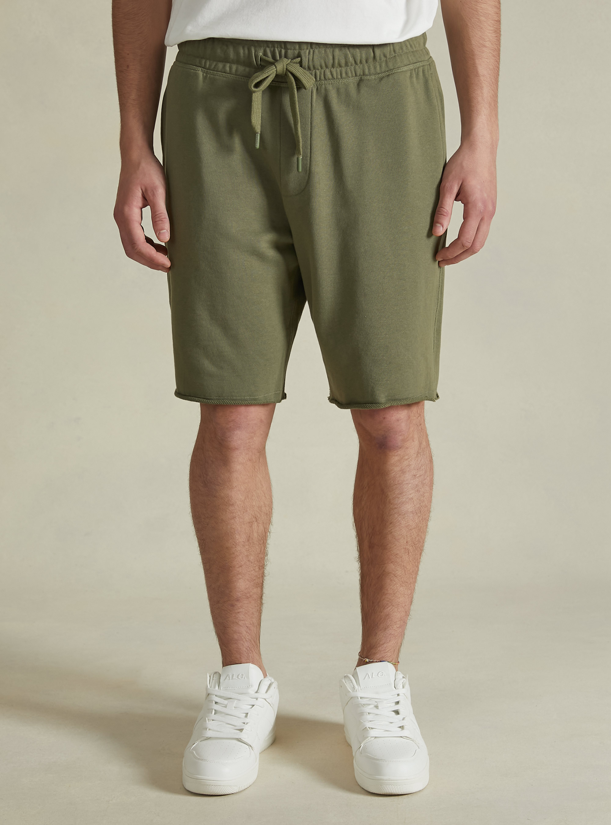 Bermuda jogger en coton, KY2 KAKY MEDIUM