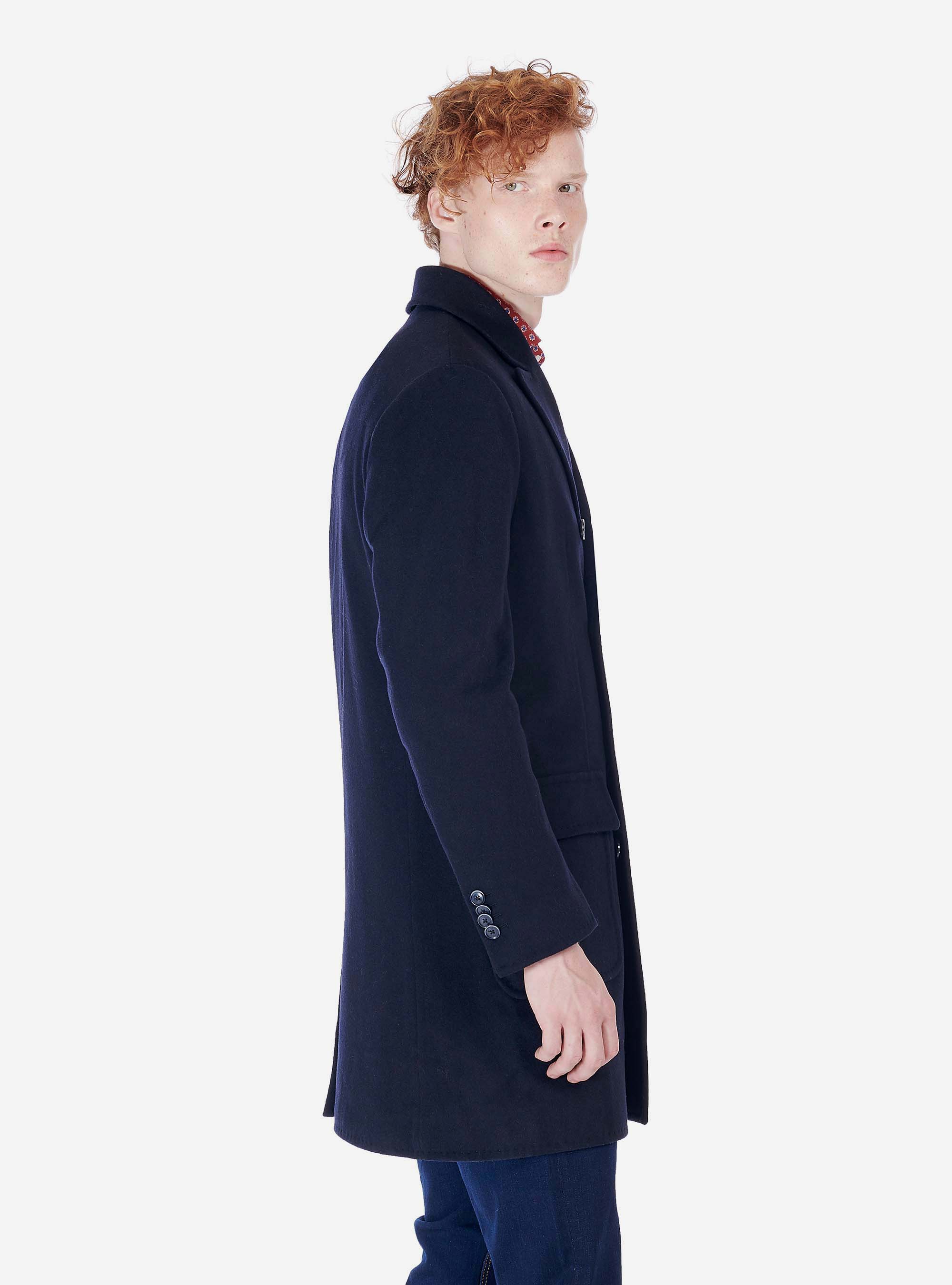 Cappotto doppiopetto, BLU MARINO