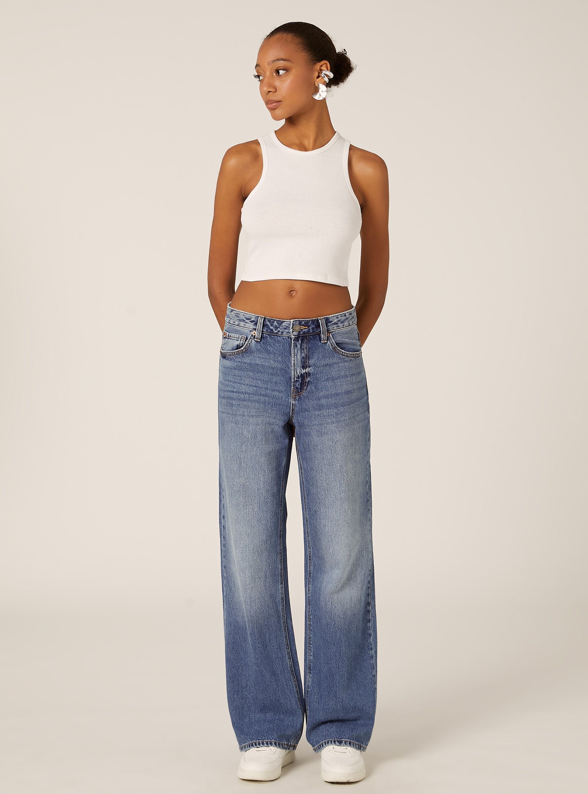 Straight fit jeans, D003 MEDIUM BLUE