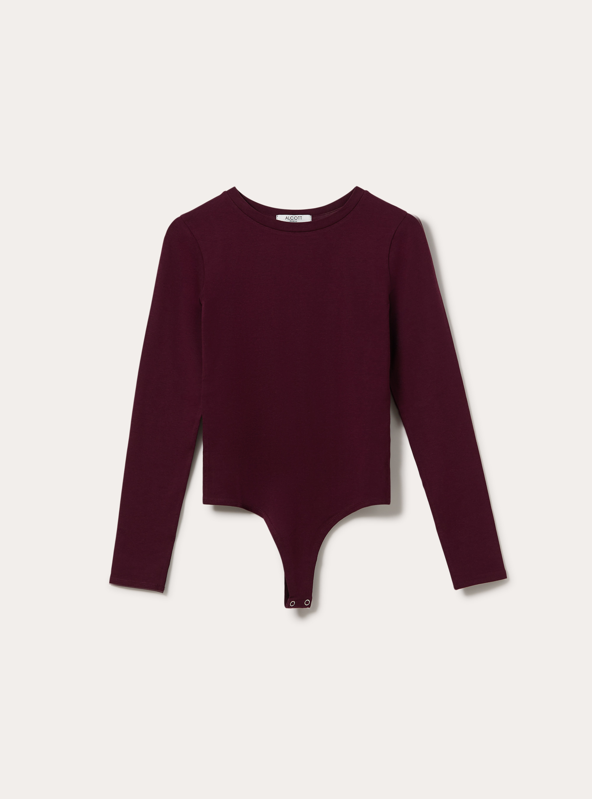 Body basic tinta unita, BO1 BORDEAUX DARK