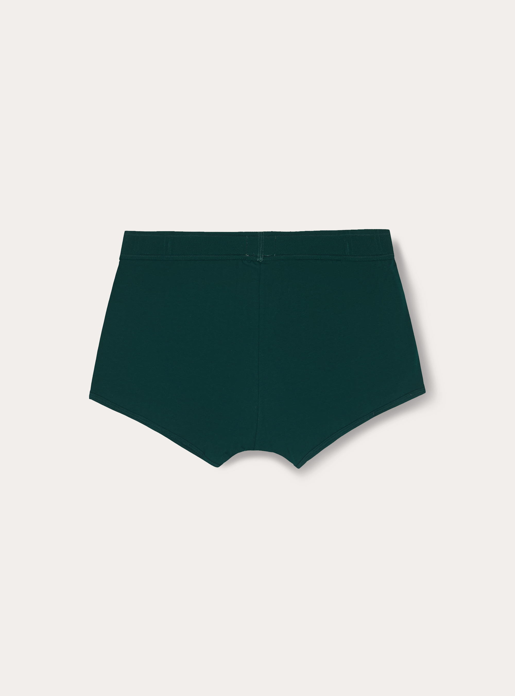 Stretch cotton boxer shorts with logo, GN1 GREEN DARK
