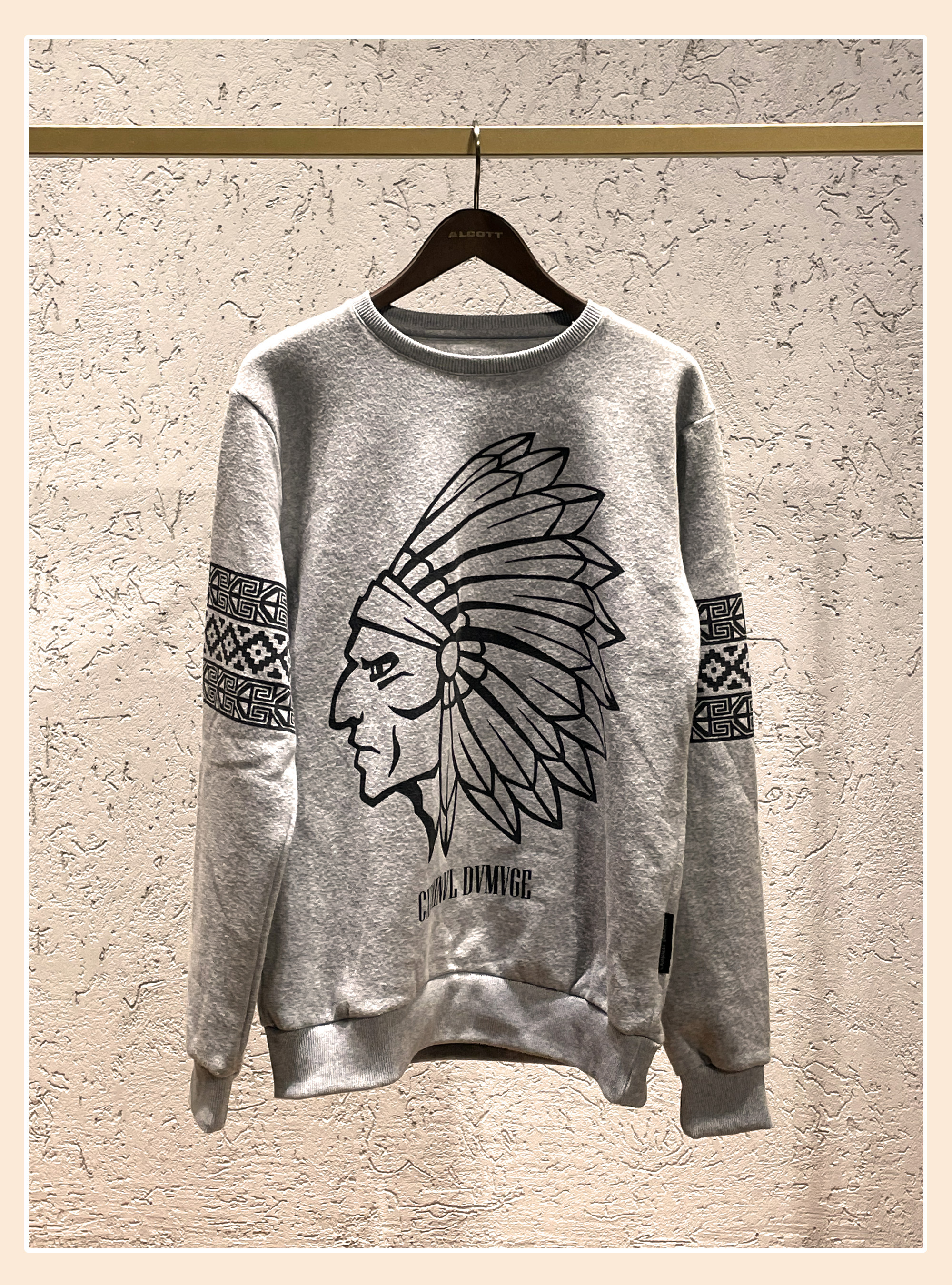 Printed sweatshirt, GREY