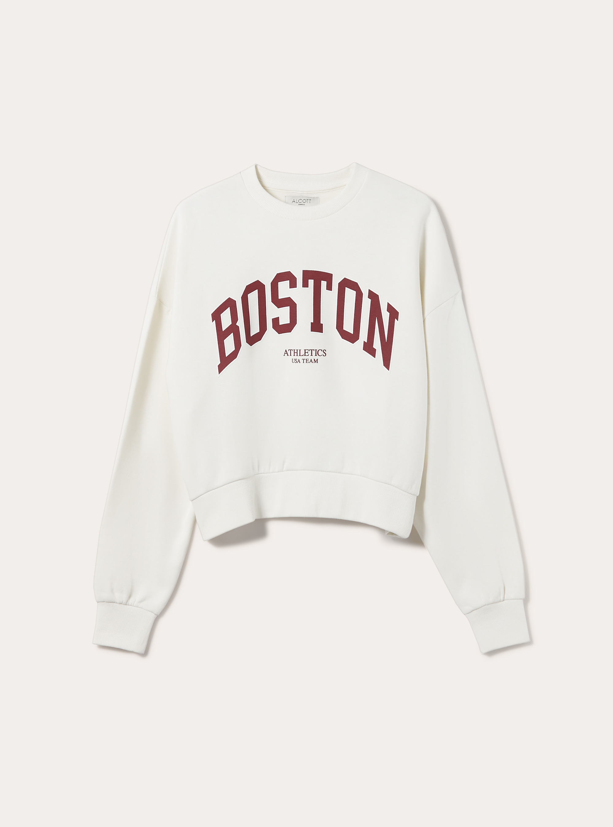 Sudadera de corte recto con estampado City, WH2 WHITE