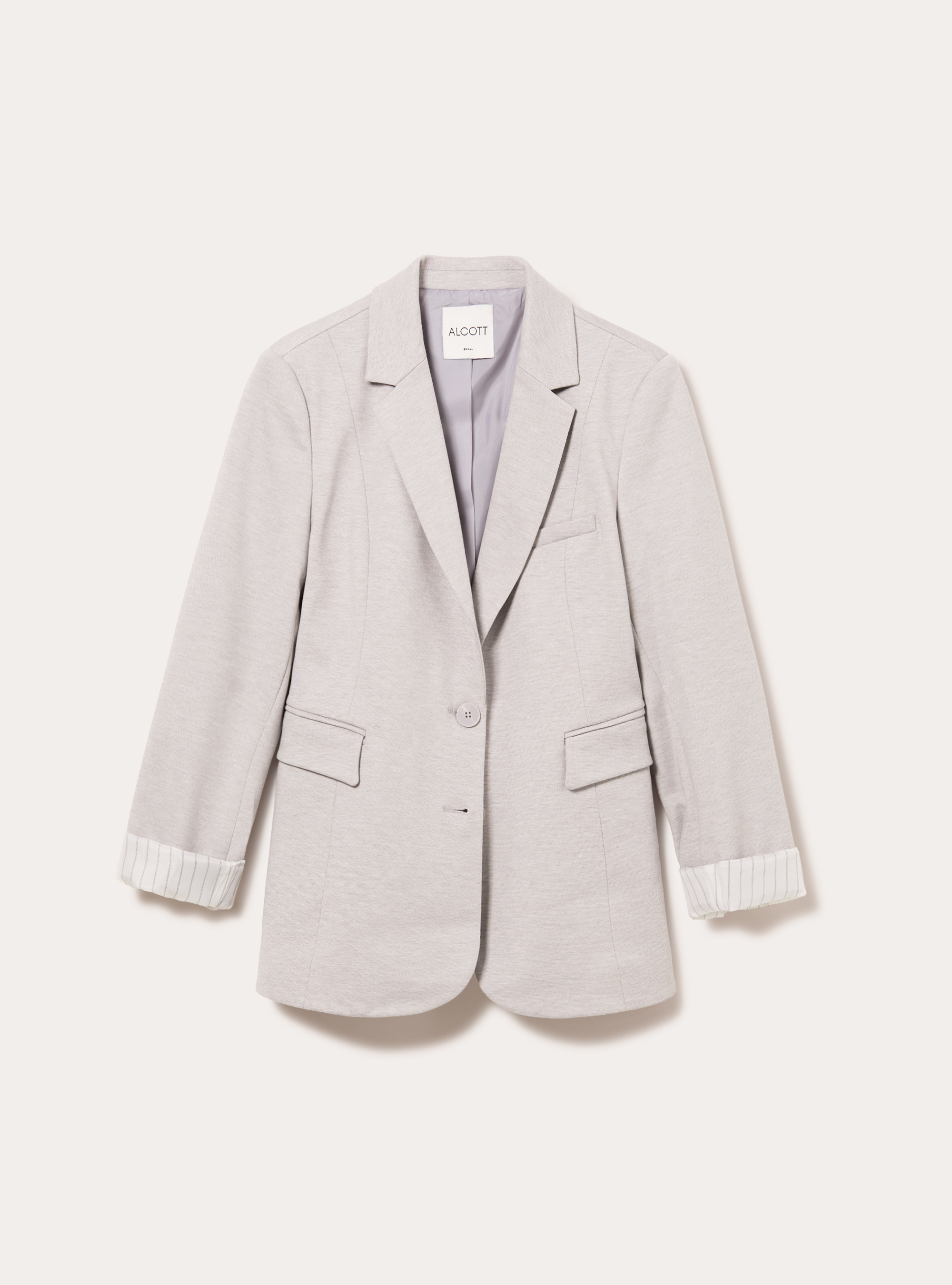 Jersey blazer, MGY2 GREY MEL MEDIUM