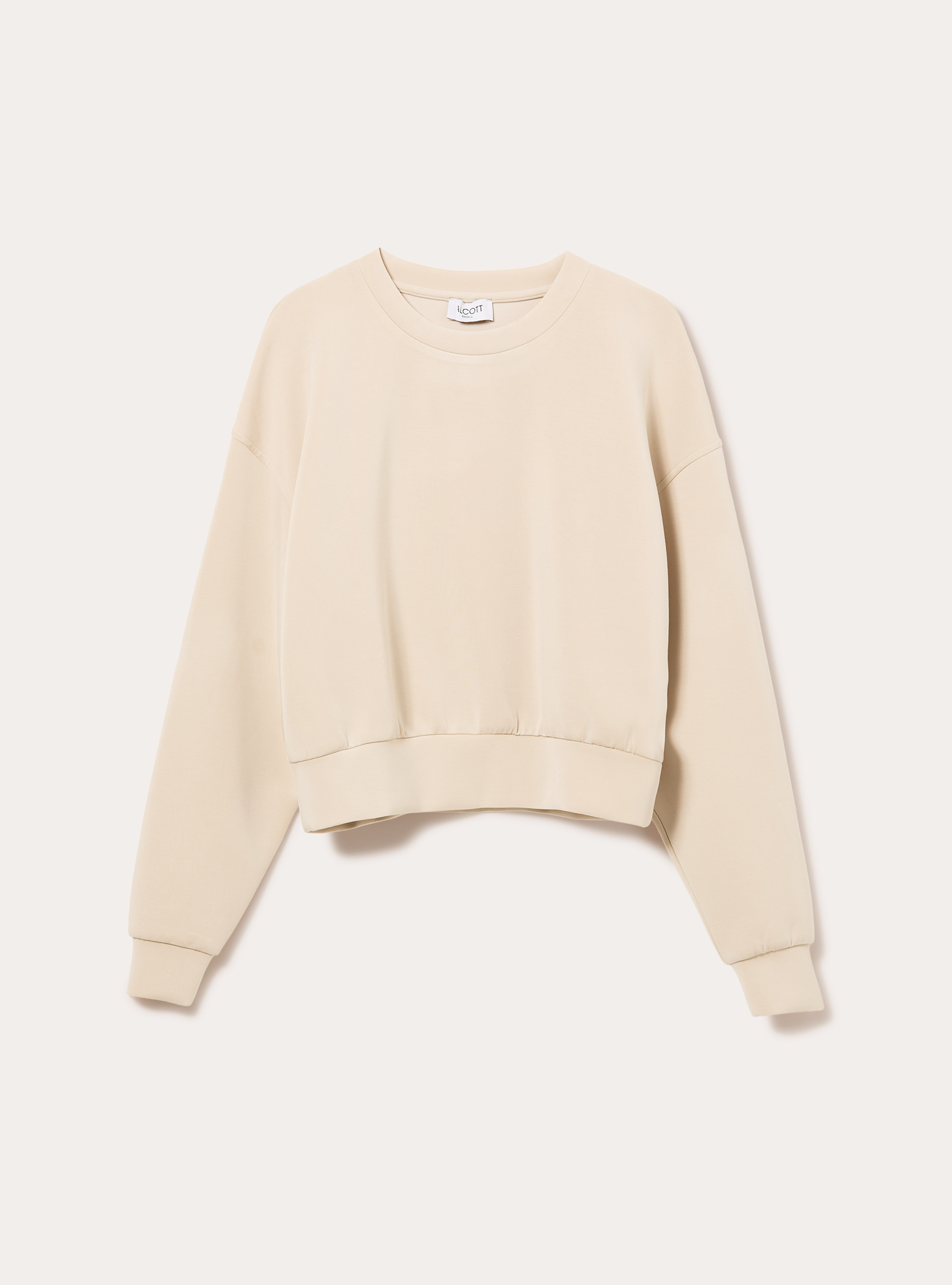 Soft touch sweatshirt, BG3 BEIGE LIGHT