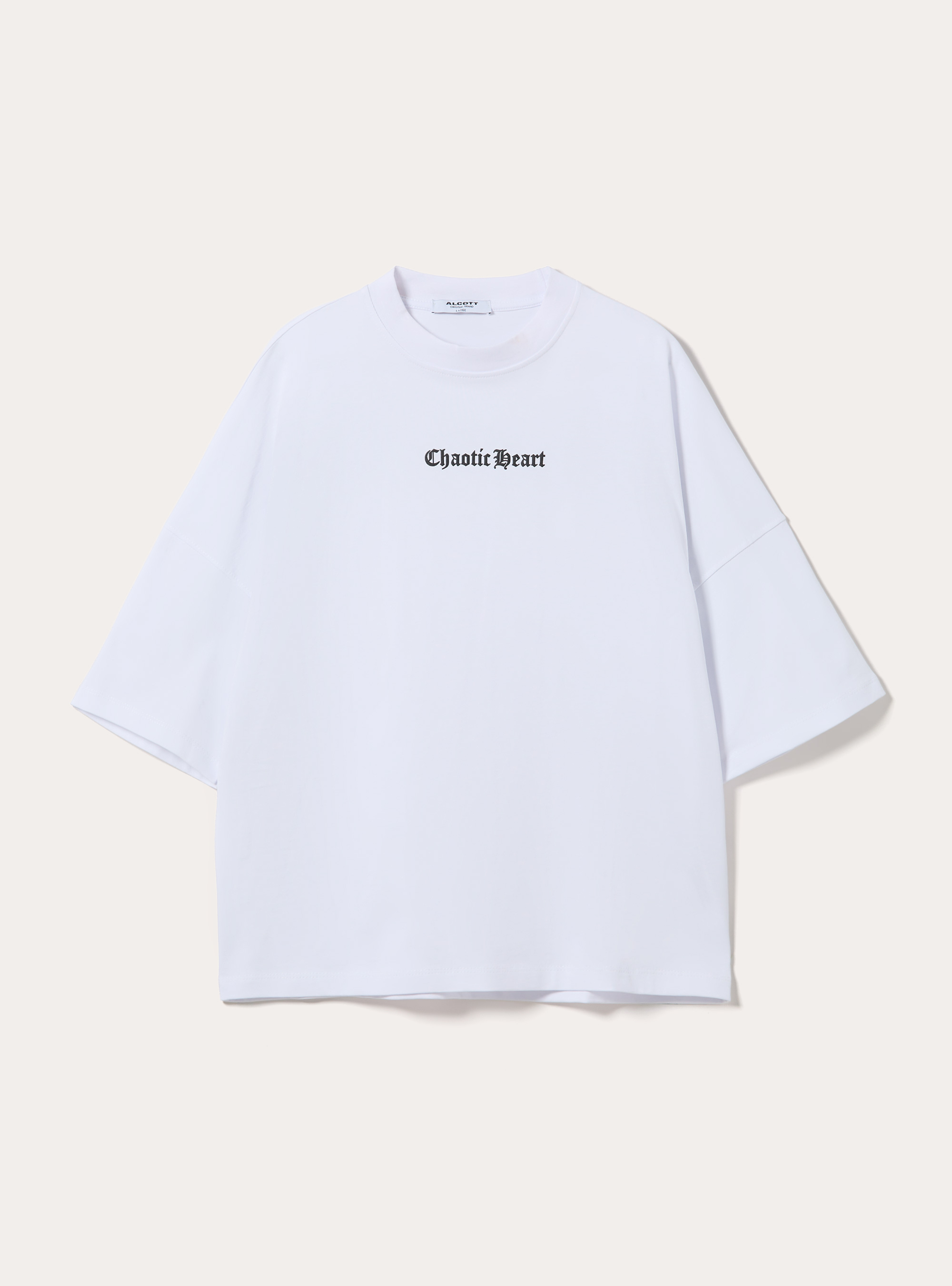Printed Boxy Fit T-Shirt, WH2 WHITE