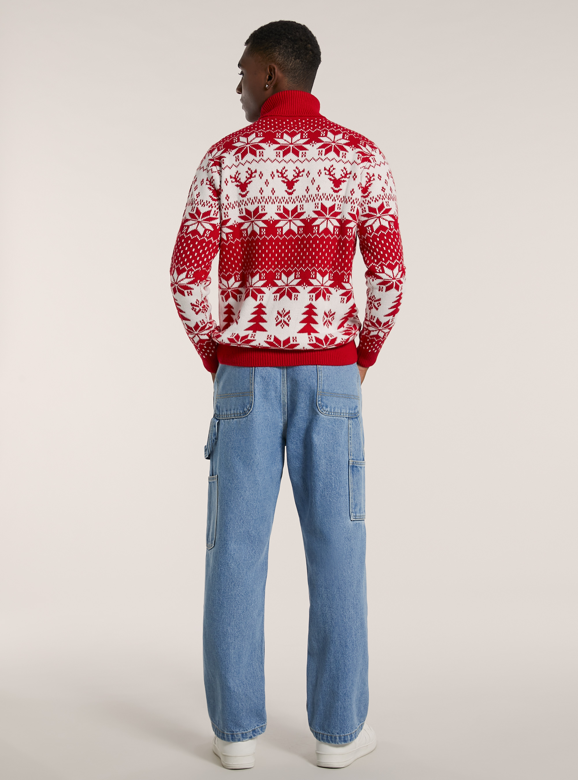 Pullover a collo alto Christmas Collection, RD2 RED MEDIUM