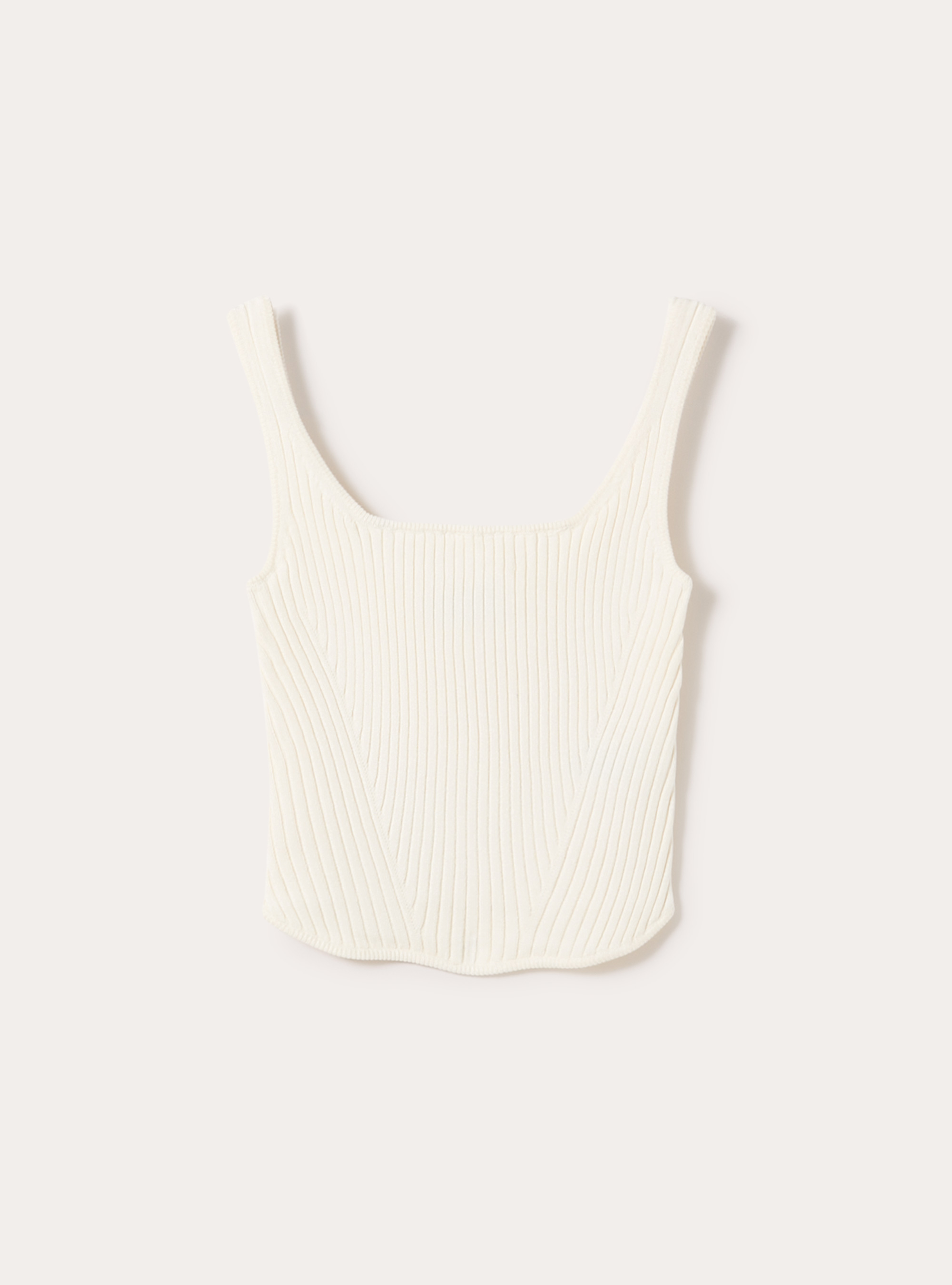 Knitted tank top, WH2 WHITE