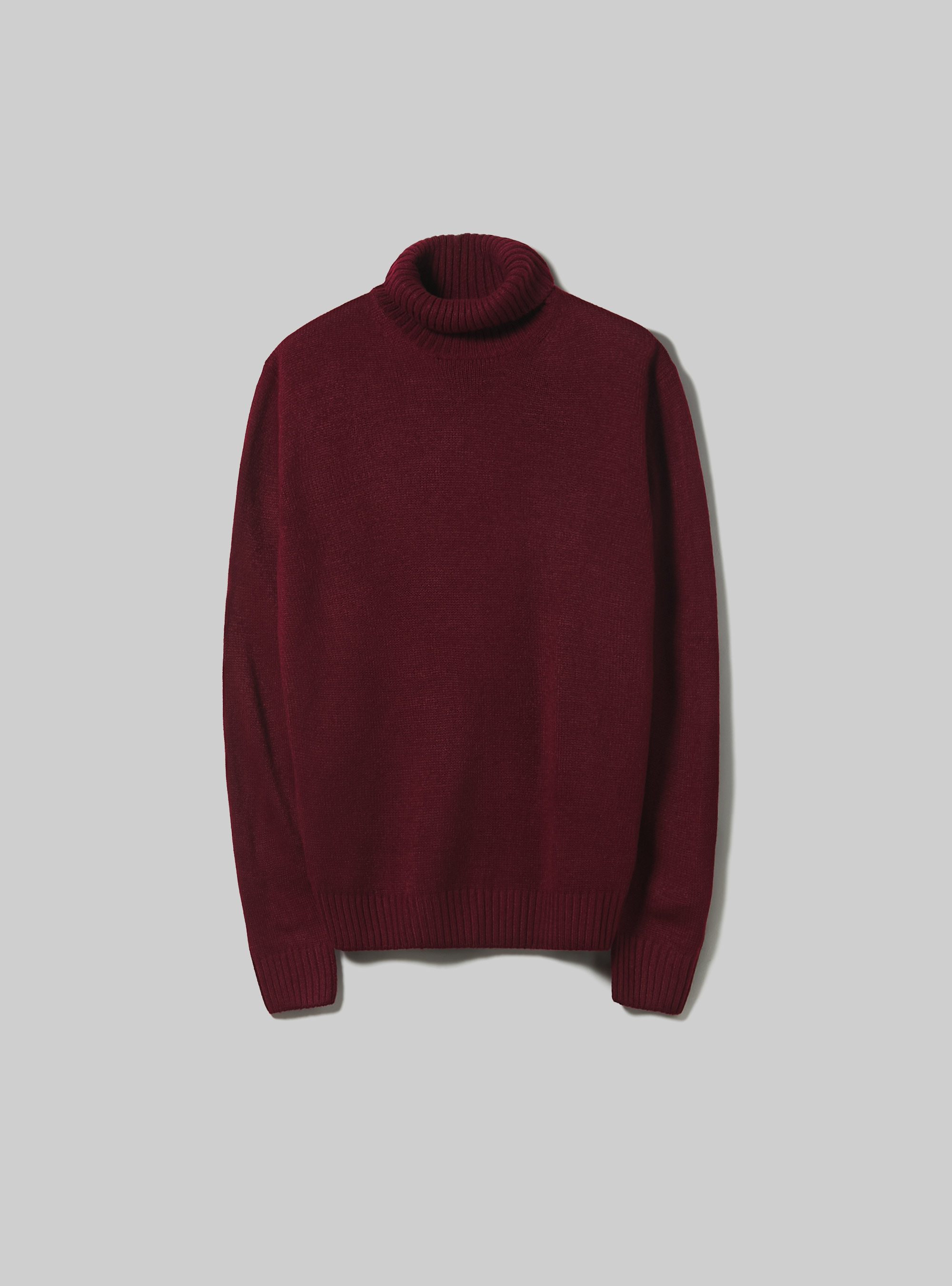 Pullover a collo alto cachemire touch, BO2 BORDEAUX MEDIUM