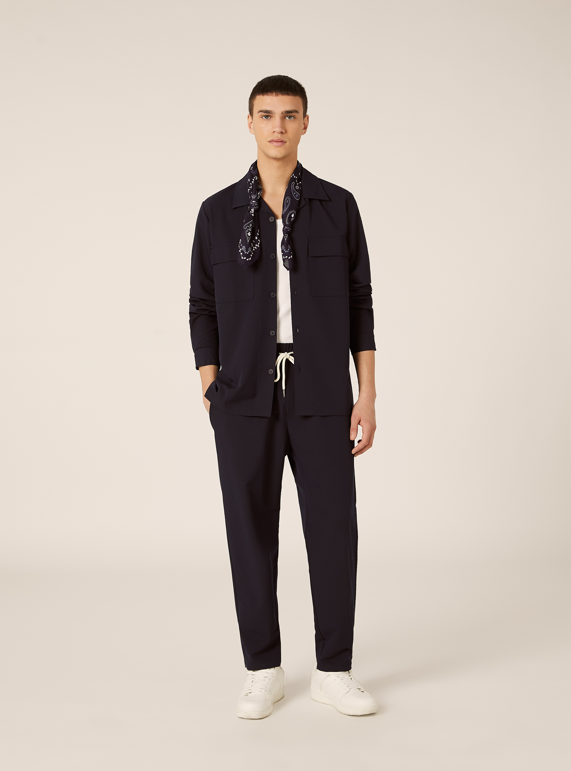 Camisa con bolsillos grandes, NA1 NAVY DARK