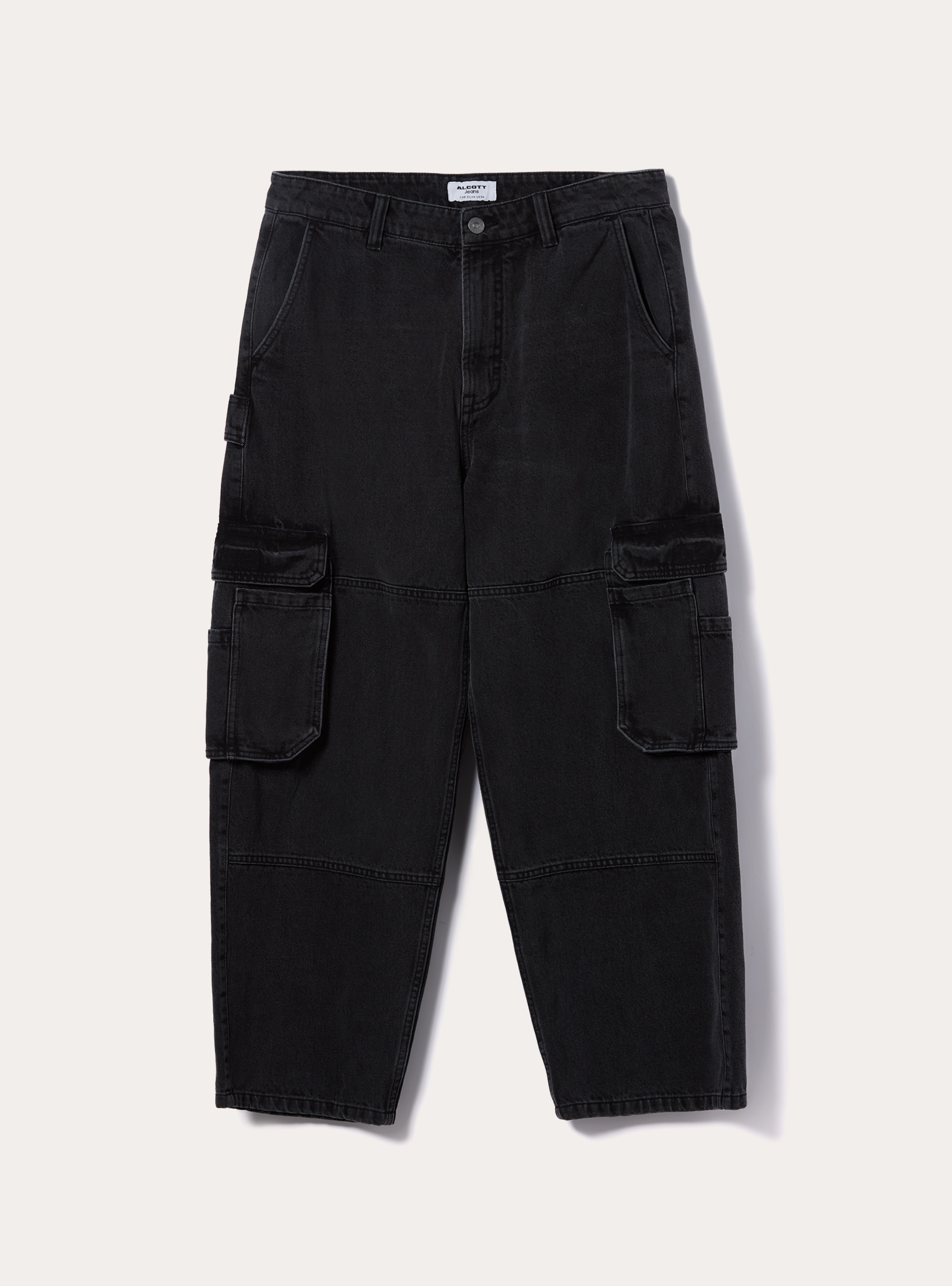 Jeans cargo skater baggy fit, D000 BLACK