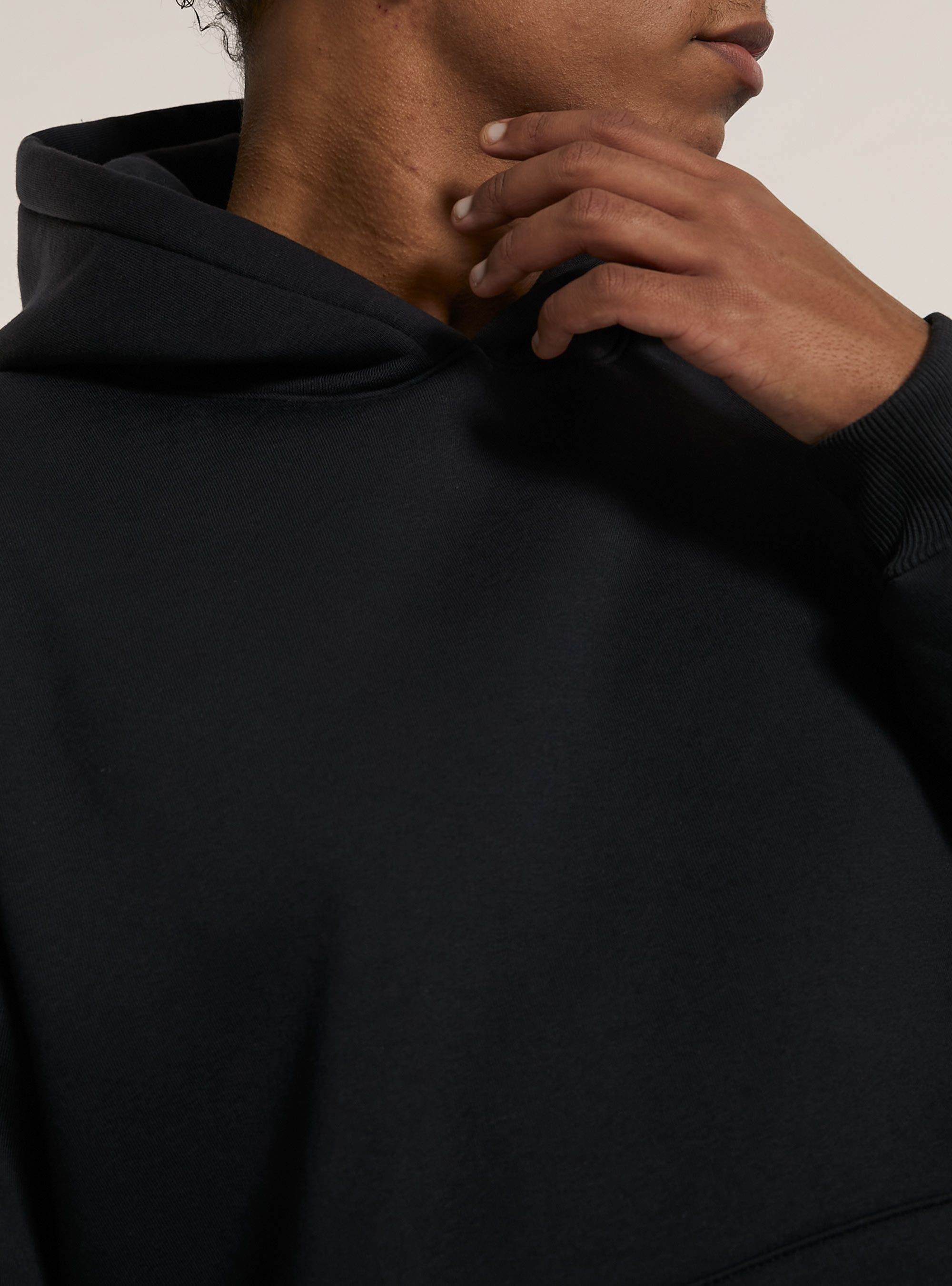 Sweat &agrave; capuche de forme rectangulaire, GY1 GREY DARK