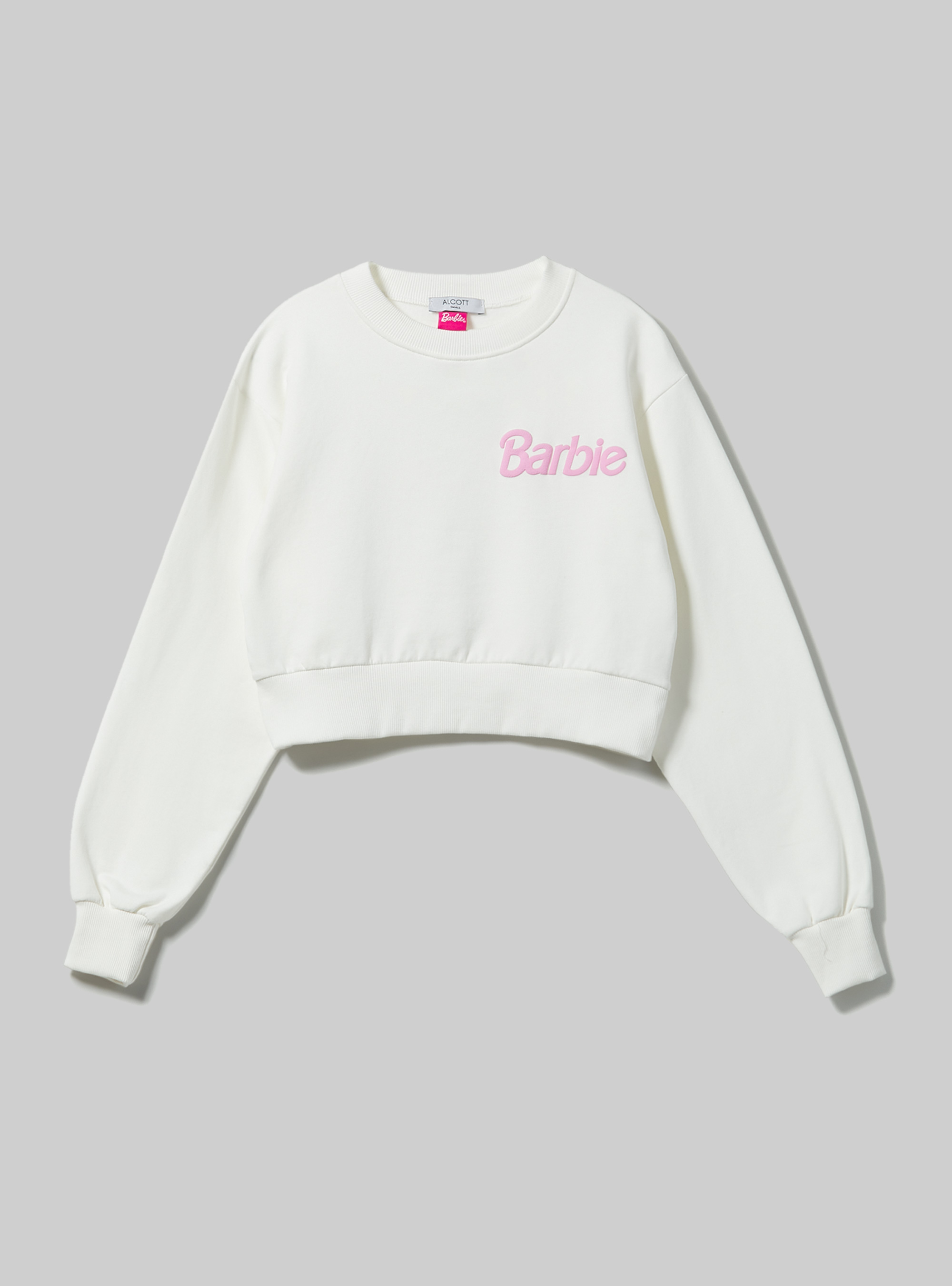 Sudadera corta Barbie / Alcott, WH2 WHITE