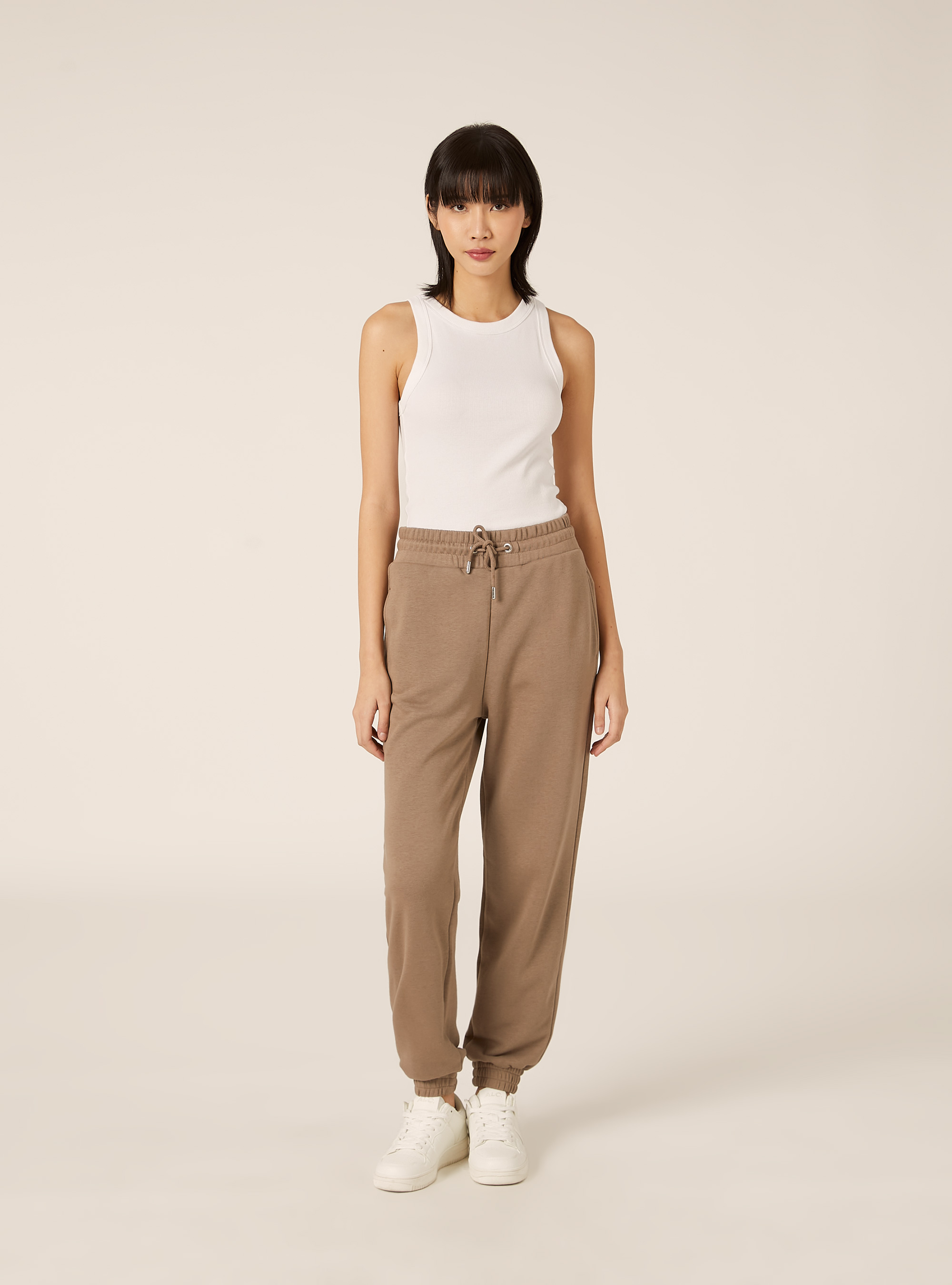 Jogginghose aus Sweatshirtstoff, BR3 BROWN LIGHT