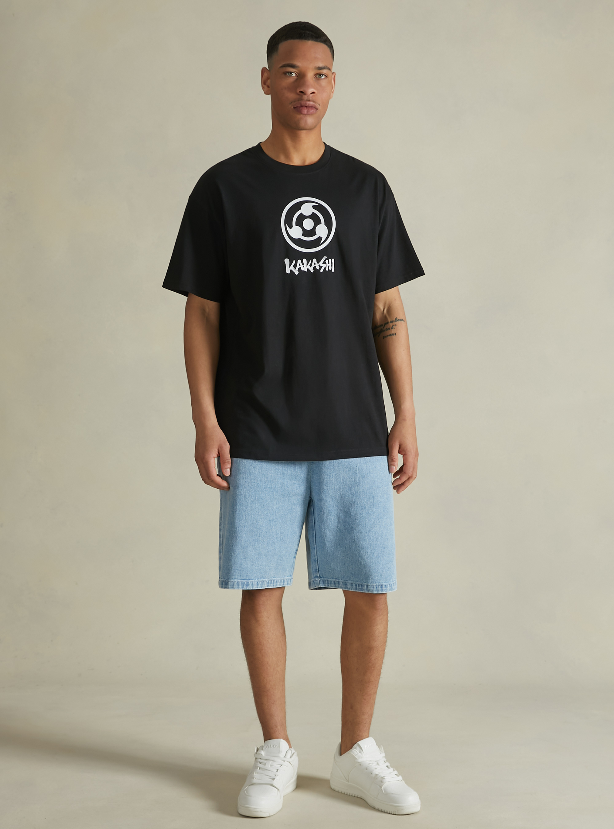 Naruto / Alcott-T-Shirt in Übergröße, BK1 BLACK