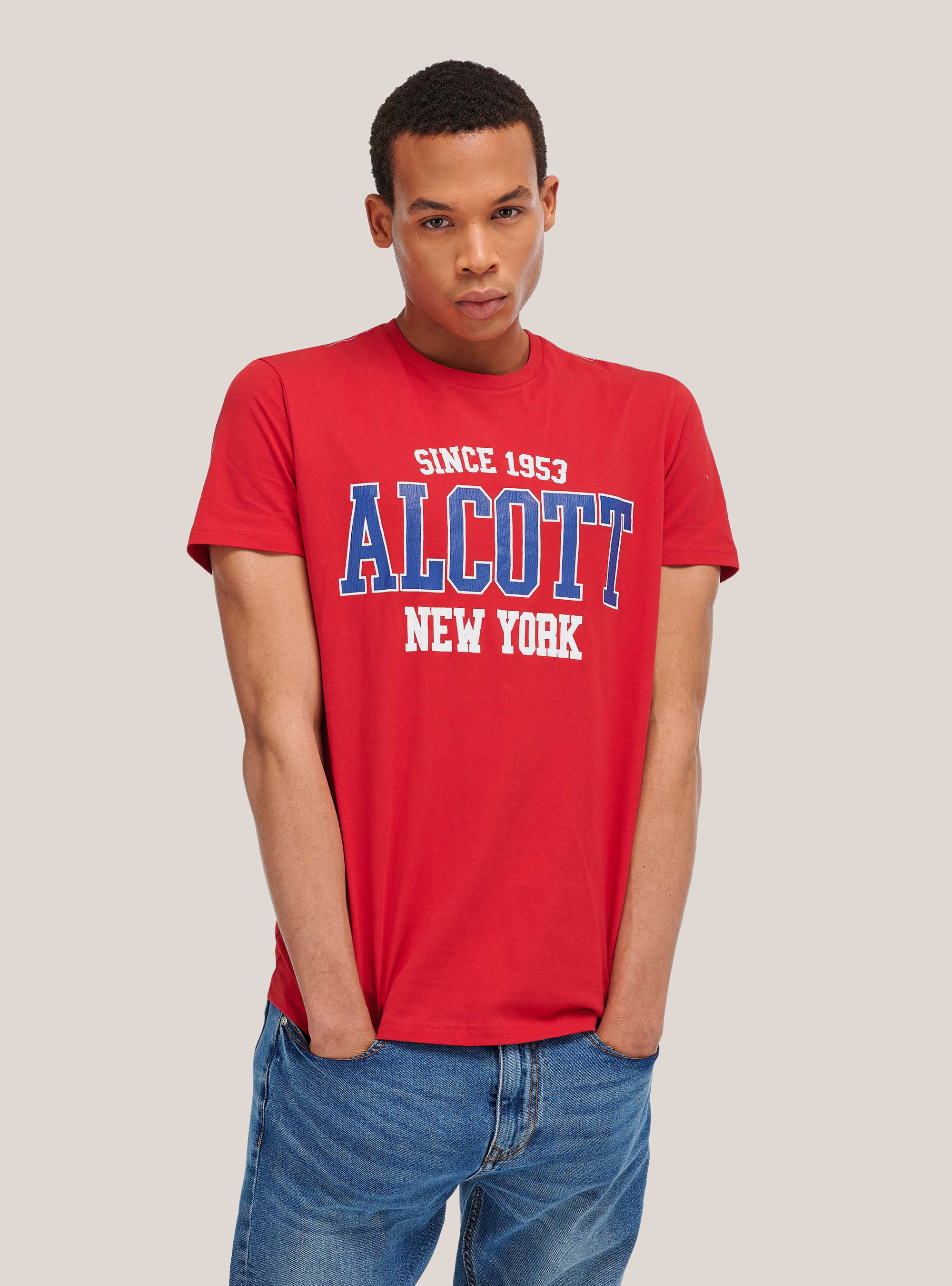 T-shirt avec logo alcott, C3393 RED