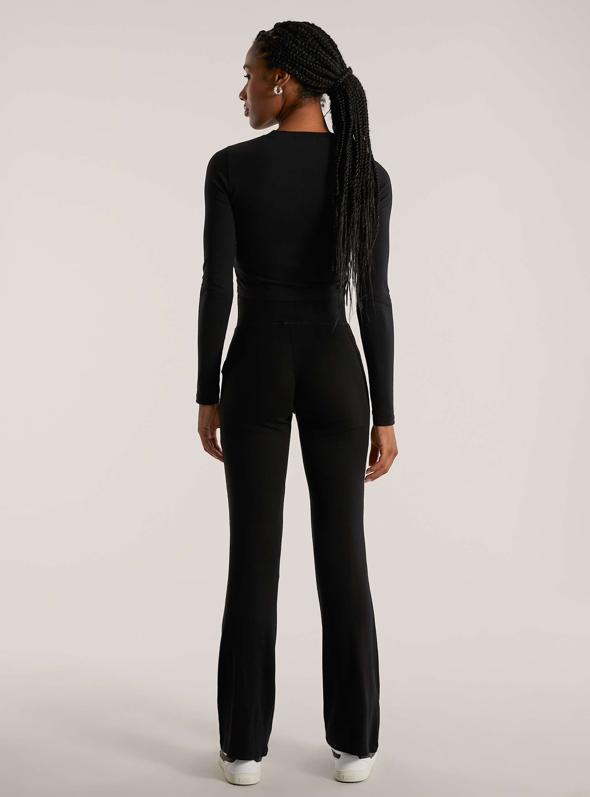 Leggings &eacute;vas&eacute;s, BK1 BLACK