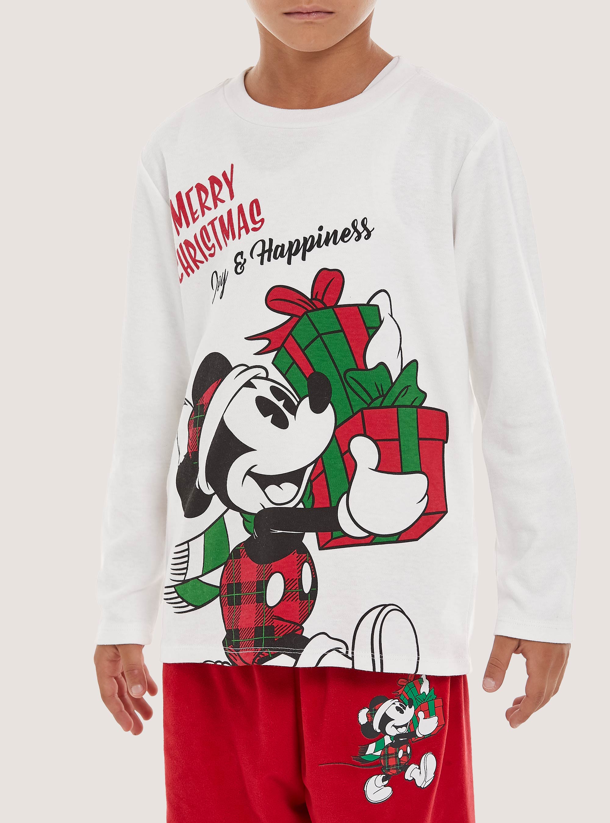 Pigiama micky claus interlock e ciniglia, WH2 WHITE