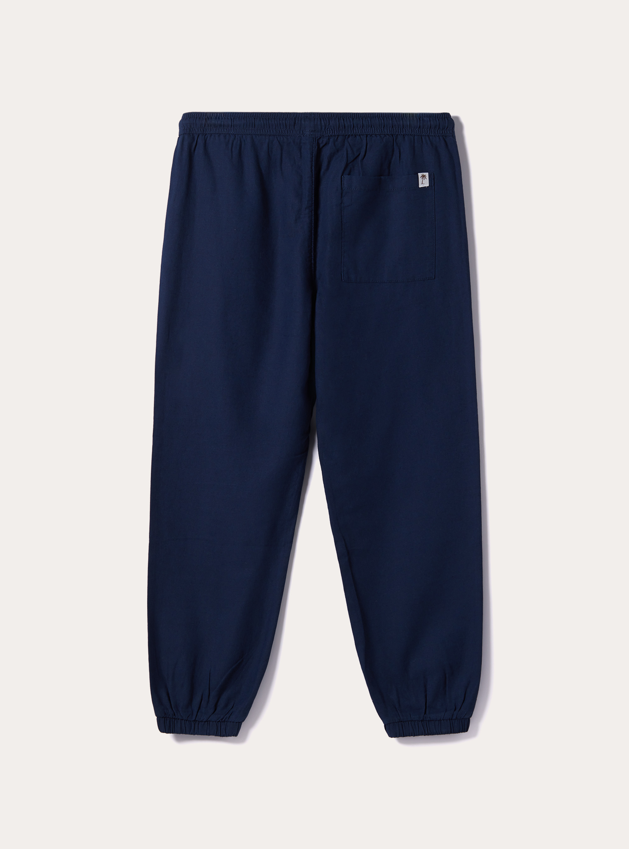 Linen-blend jogger trousers, NA2 NAVY MEDIUM