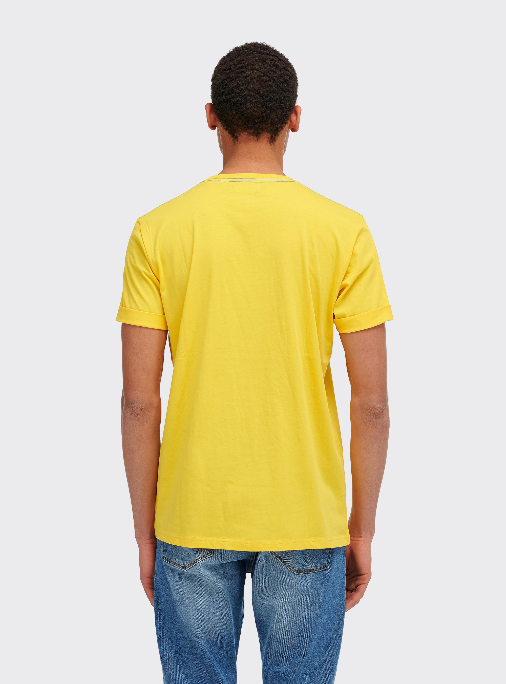 Maglietta con stampa graffiti, C7750 YELLOW