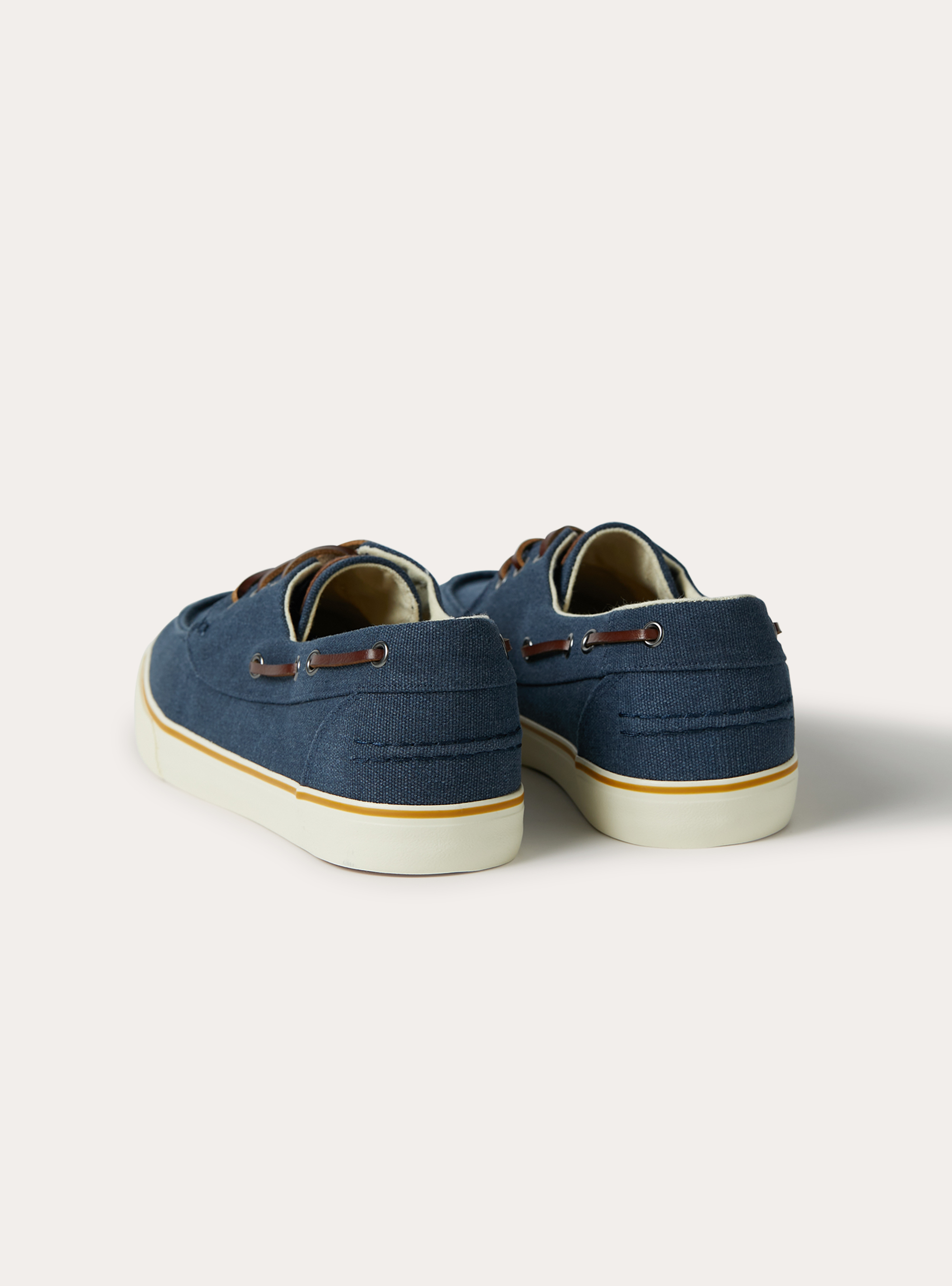 Scarpa stile mocassino in canvas, NA2 NAVY MEDIUM