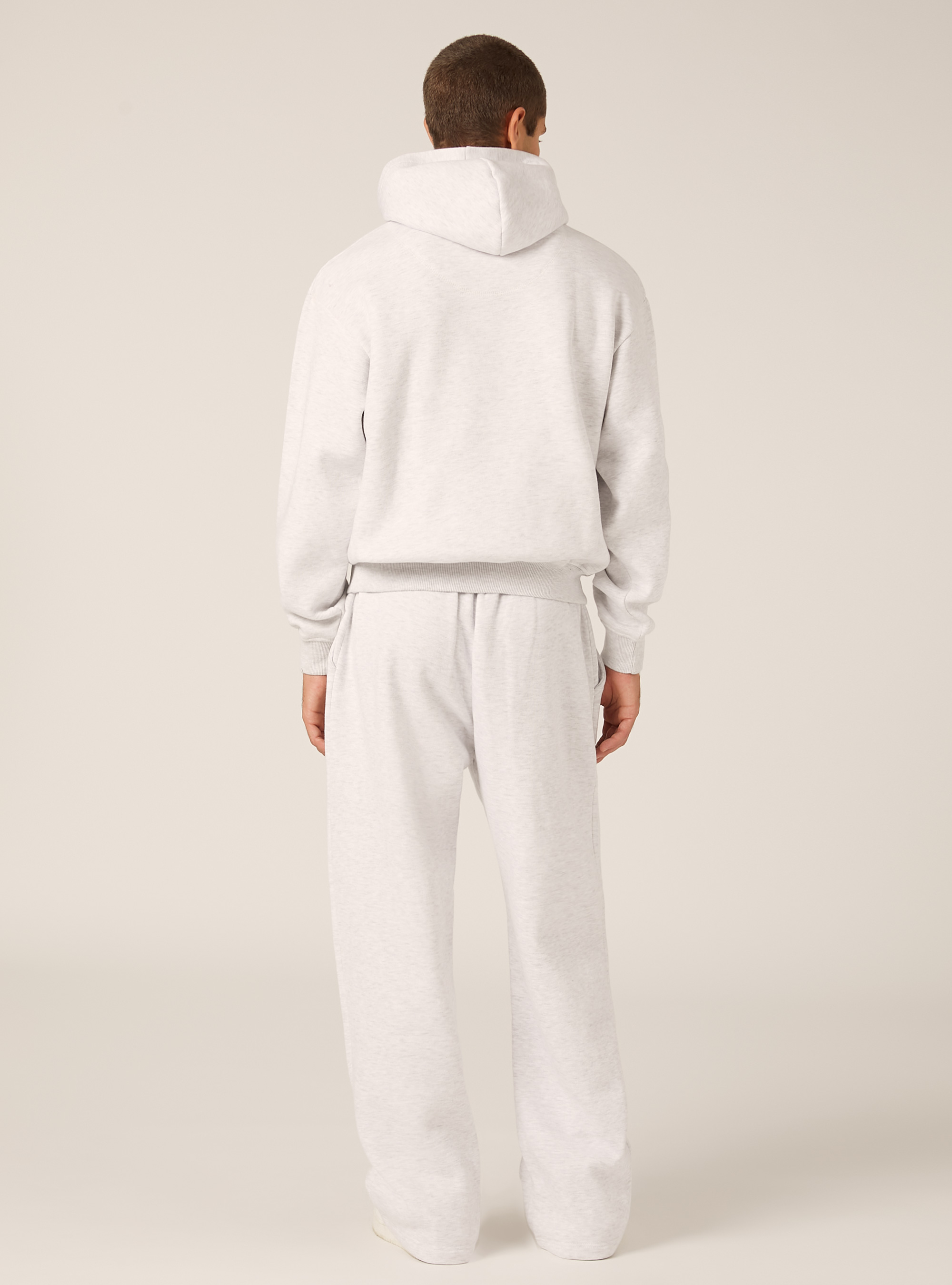 Felpa con cappuccio boxy fit, MGY3 GREY MEL LIGHT